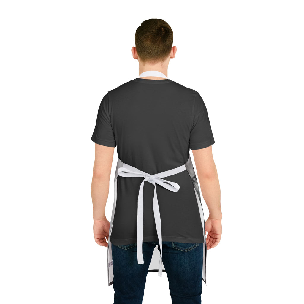 Silhouette Swordsman Apron | Anime Samurai Kitchen Apron, Artistic Portrait