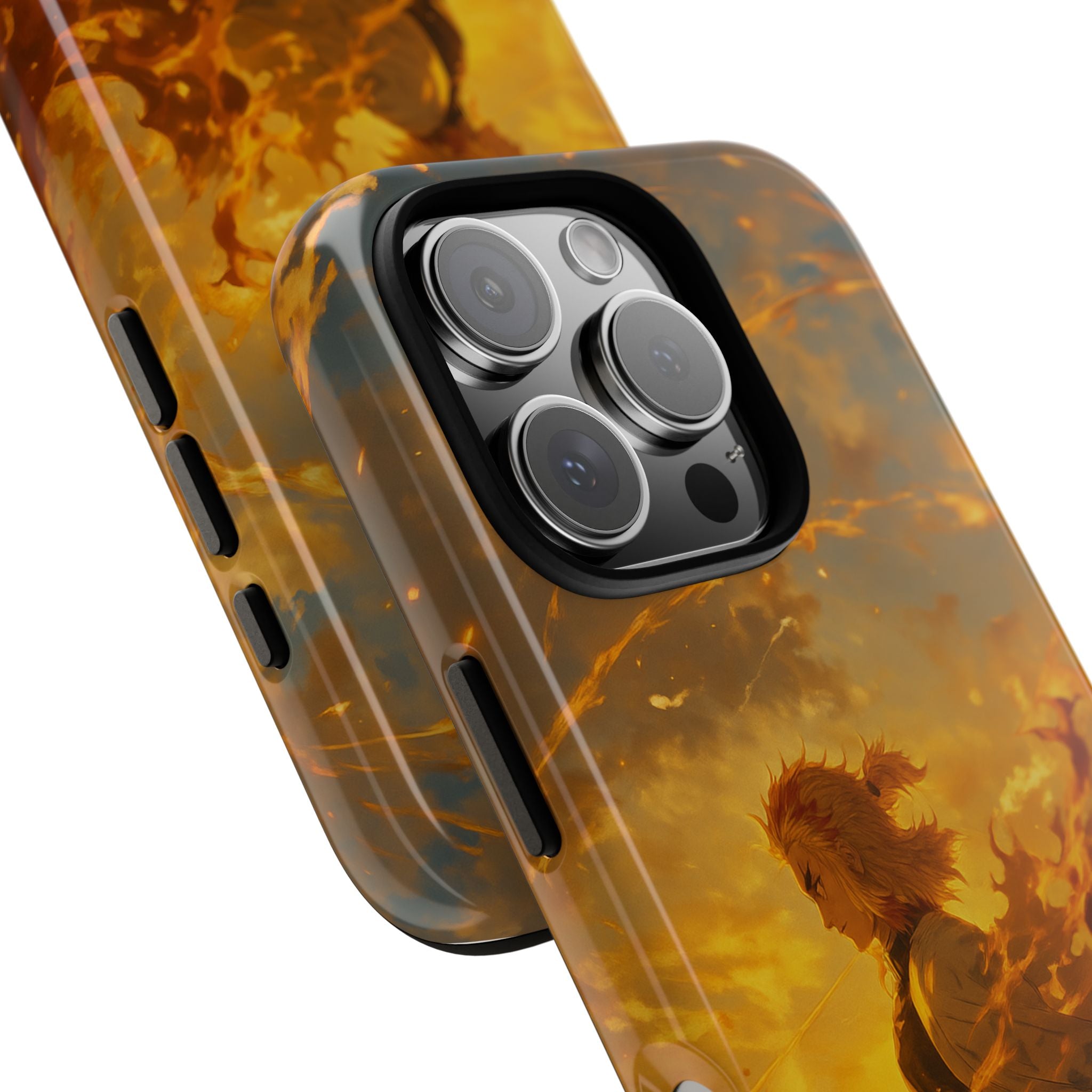 Flame Samurai Phone Case | Sunset Warrior iPhone Case