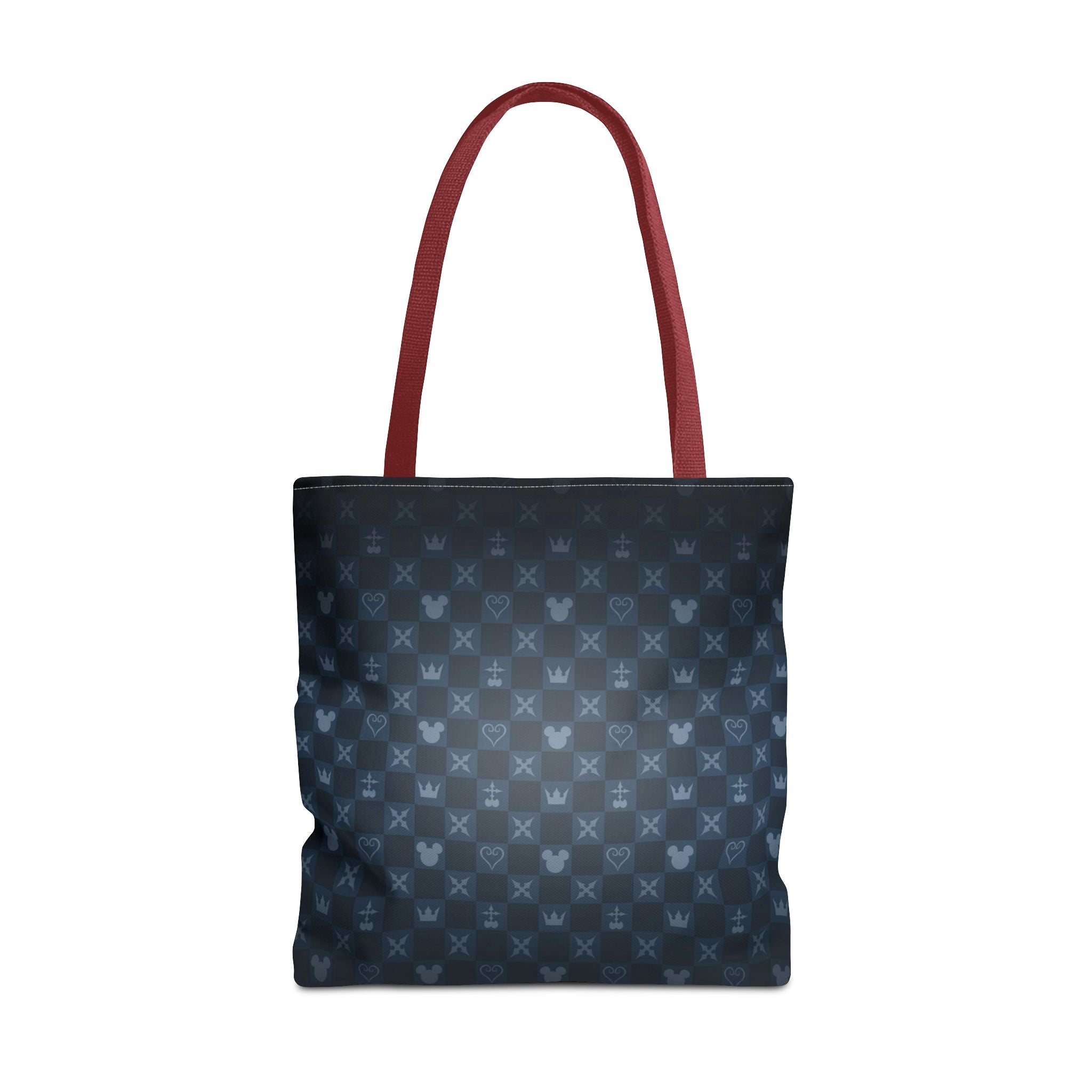 Dark Blue Patterned Monogram Tote | All-Over Print Tote