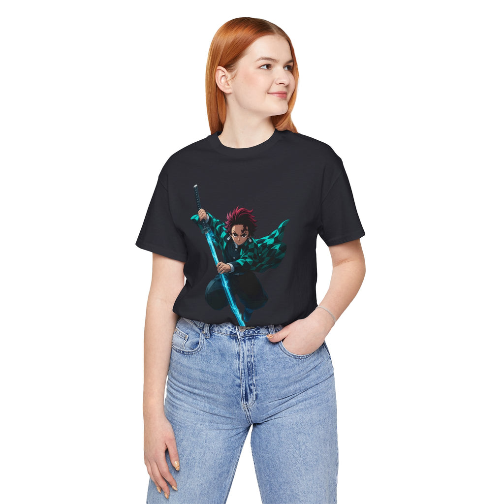 Anime-Inspired Graphic Tee, Unisex Jersey Short Sleeve Tee, Casual Wear, Gift for Fans, Manga Merchandise, Comfortable Style