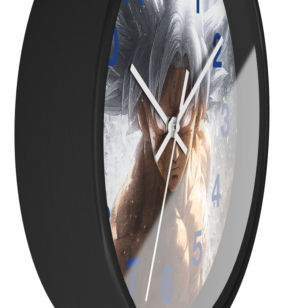 Ultra Instinct Anime Warrior Wall Clock | Illustrated Character Timepiece
