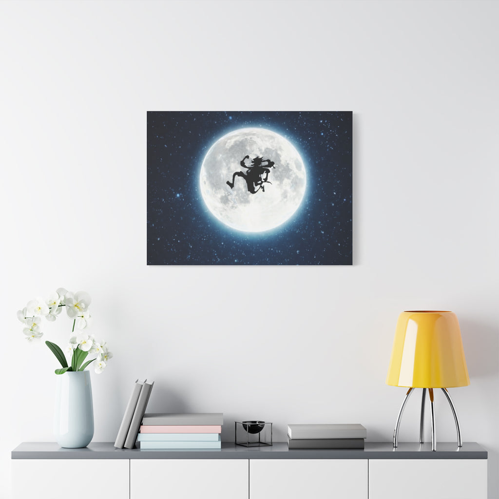 Witch Silhouette Moon Matte Canvas