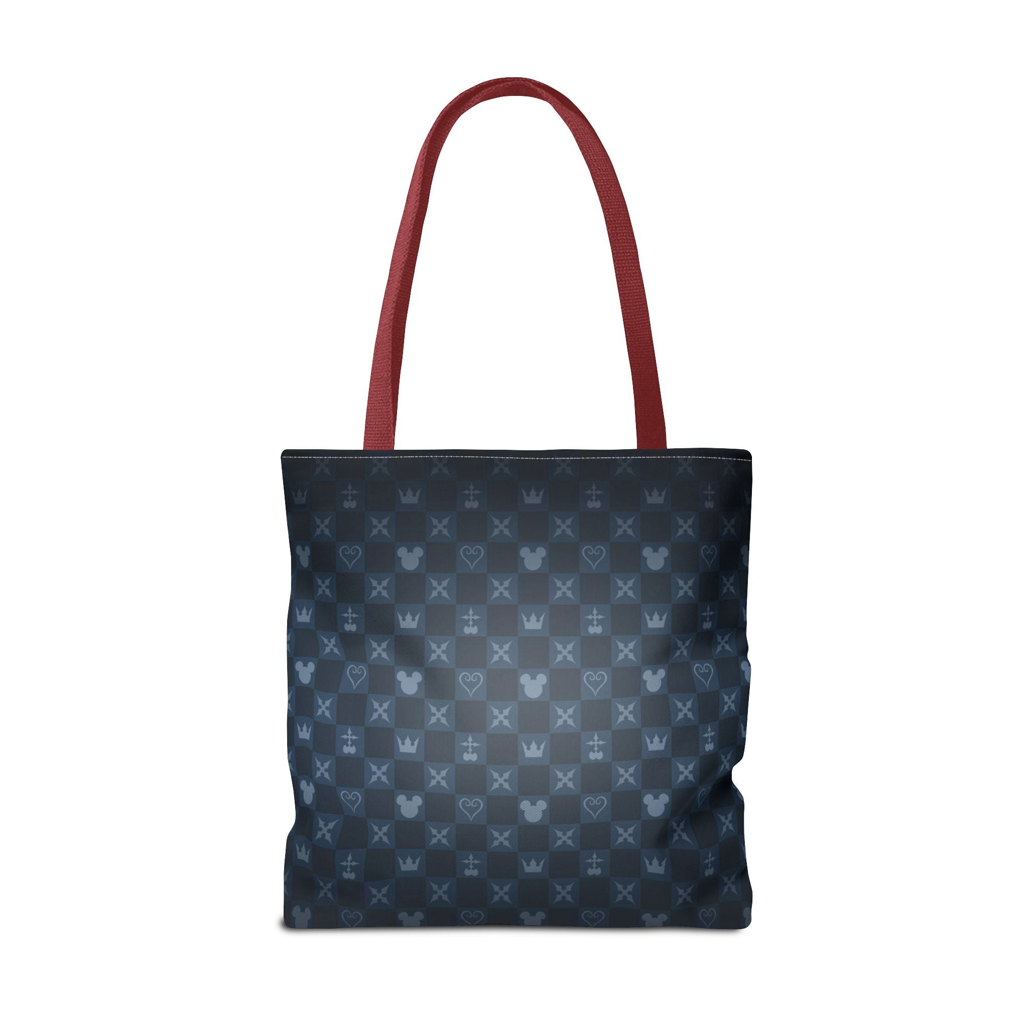 Dark Blue Patterned Monogram Tote | All-Over Print Tote