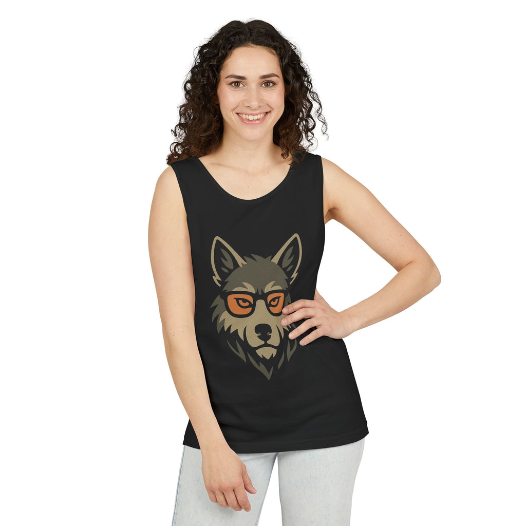 Cool Wolf Graphic Tank Top, Unisex Cool Tank Top, Summer Wear, Gift for Animal Lovers, Festival Outfit, Everyday Casual Top