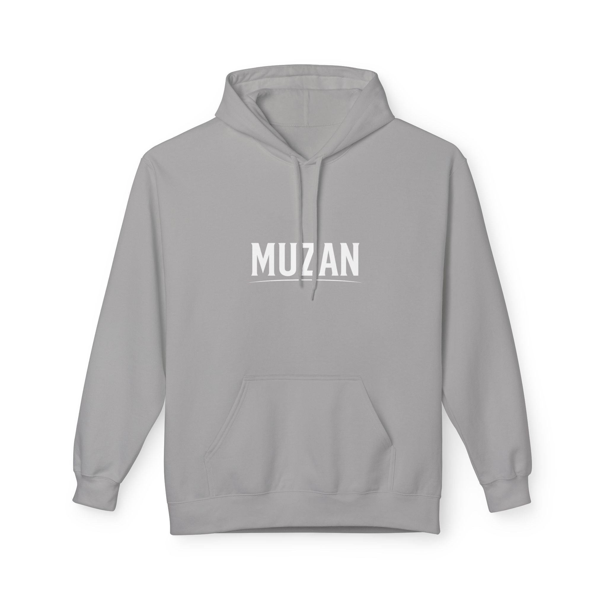 Stylish Unisex Fleece Hoodie with MUZAN Design, Perfect for Casual Wear, Gifts, Anime Fans, Cozy Layering, Unique Apparel