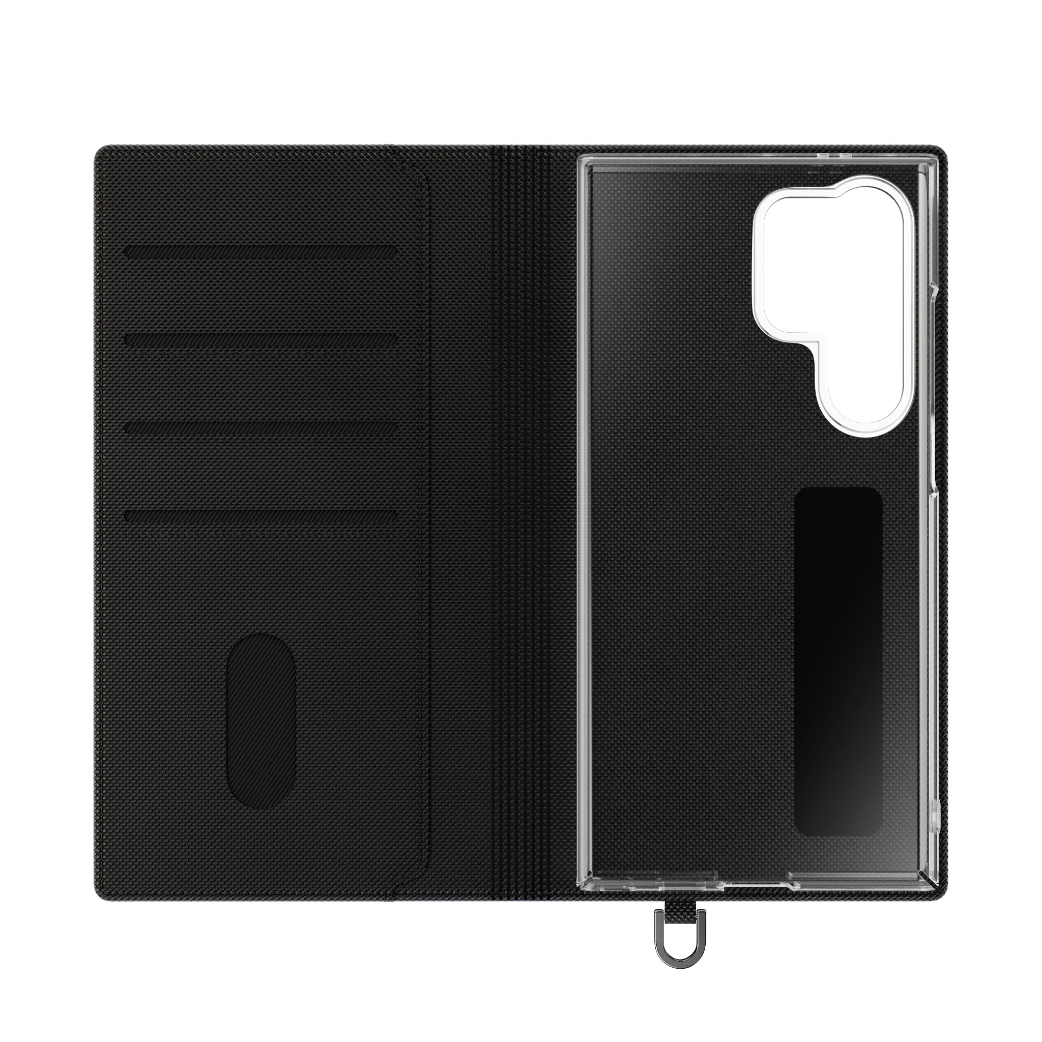 Samurai Flame Illustration Flip Phone Case - Magnetic Wallet Cover