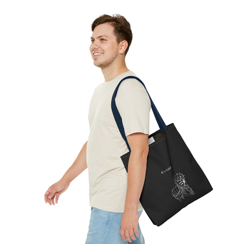 Manga Fist Character Tote Bag | Anime Graphic Tote