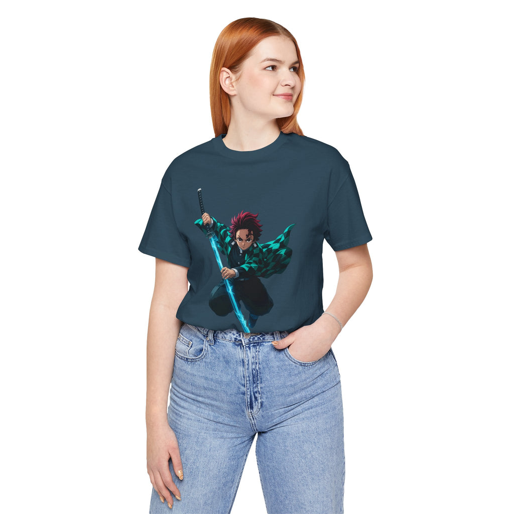 Anime-Inspired Graphic Tee, Unisex Jersey Short Sleeve Tee, Casual Wear, Gift for Fans, Manga Merchandise, Comfortable Style
