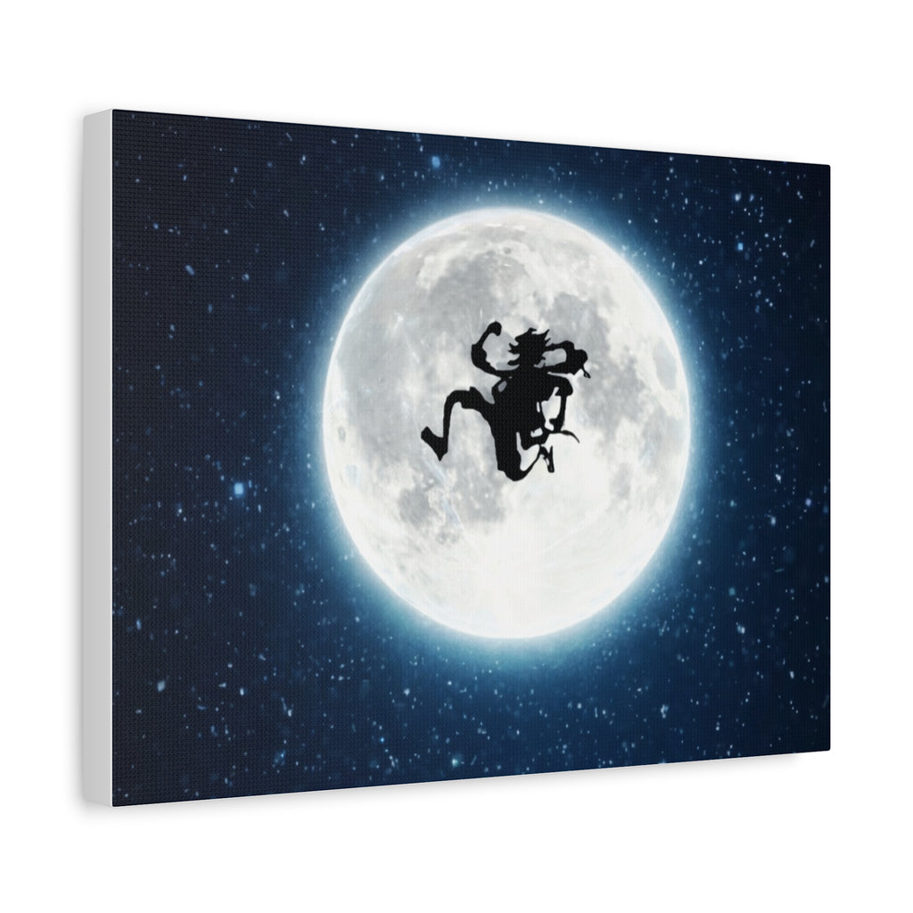 Witch Silhouette Moon Matte Canvas