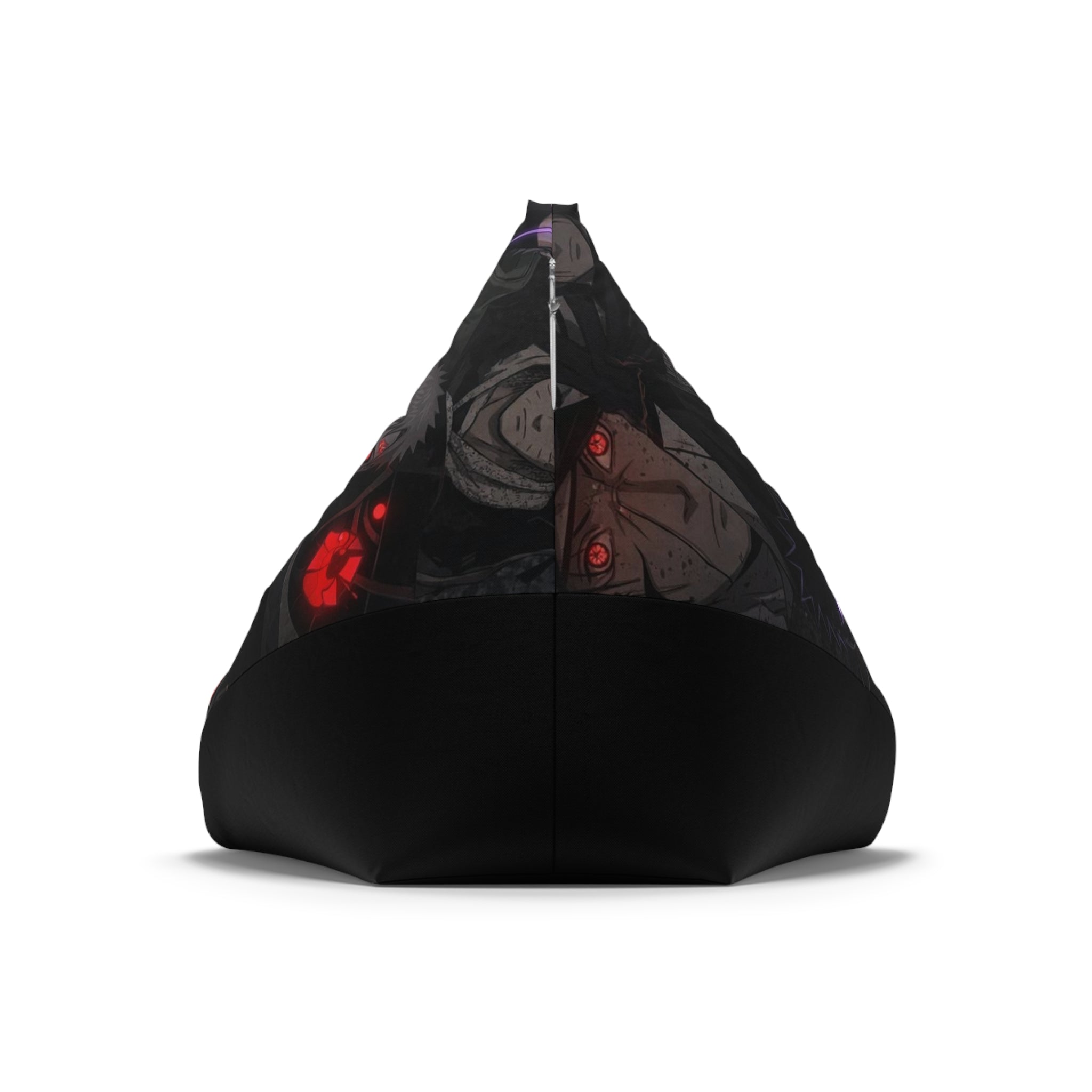 Red Anime Eyes Bean Bag Chair Cover | Ninja Visuals