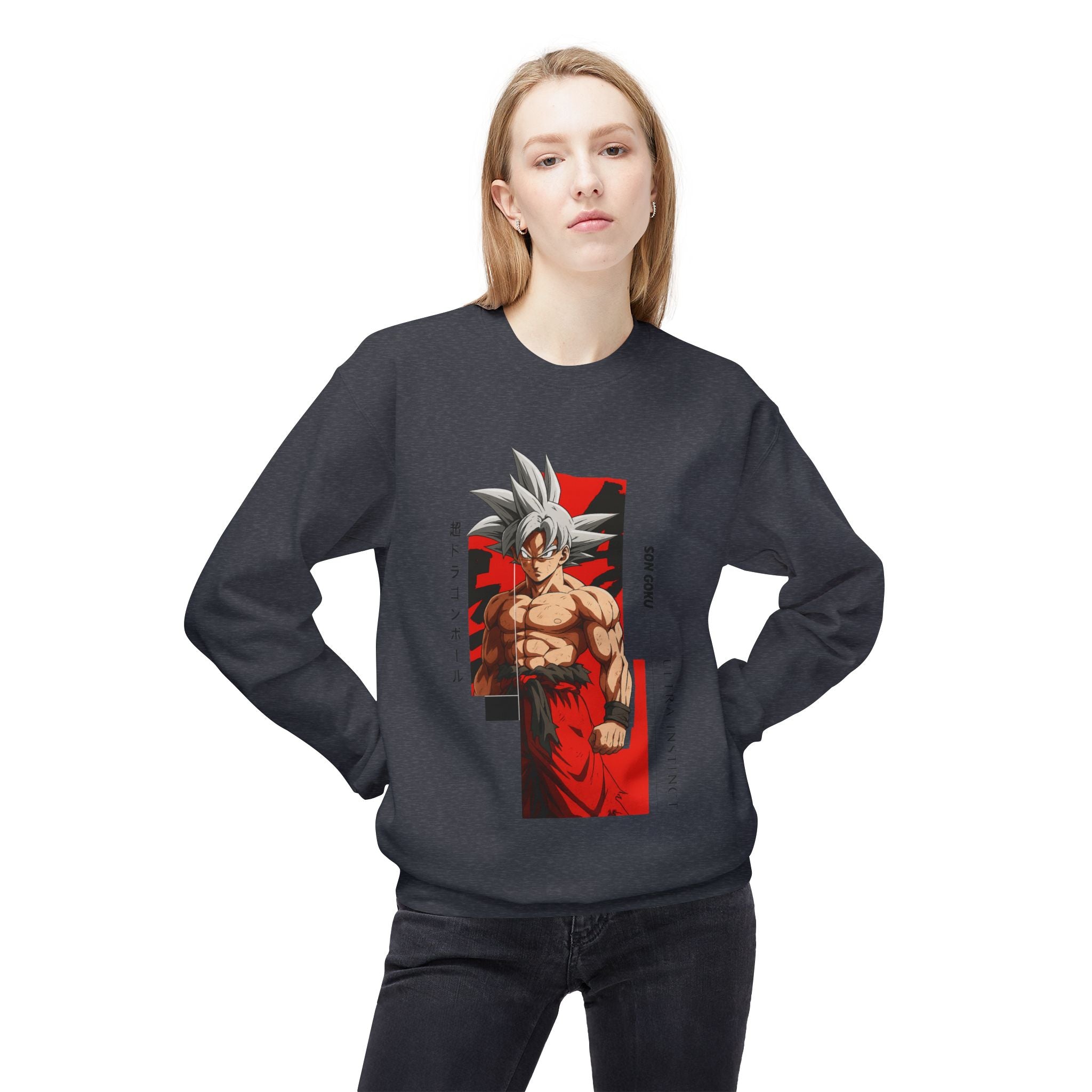 Ultra Instinct Anime Fighter Crewneck Sweatshirt | Martial Art Graphic