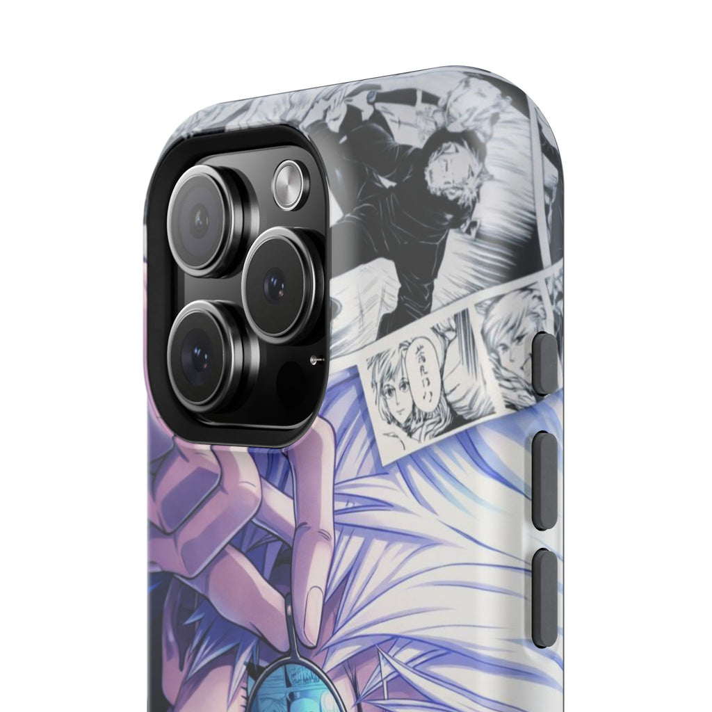 Anime Character Impact-Resistant Phone Case — Stylish Sunglasses Manga Design