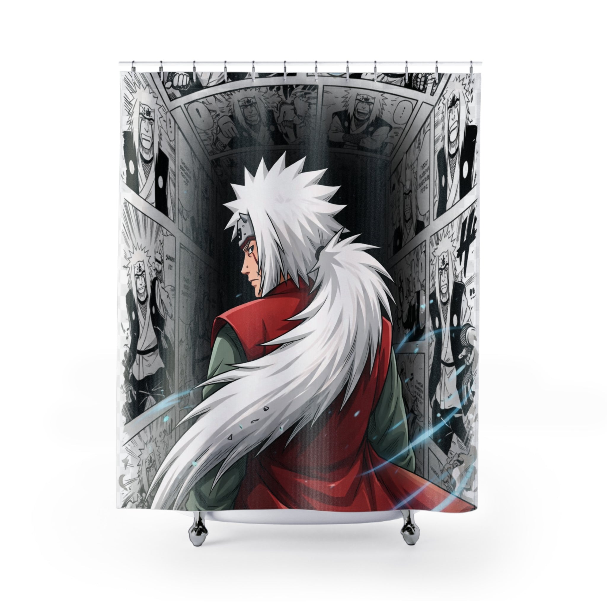 Jiraiya Anime Manga Panel Shower Curtain | Bathroom Decor