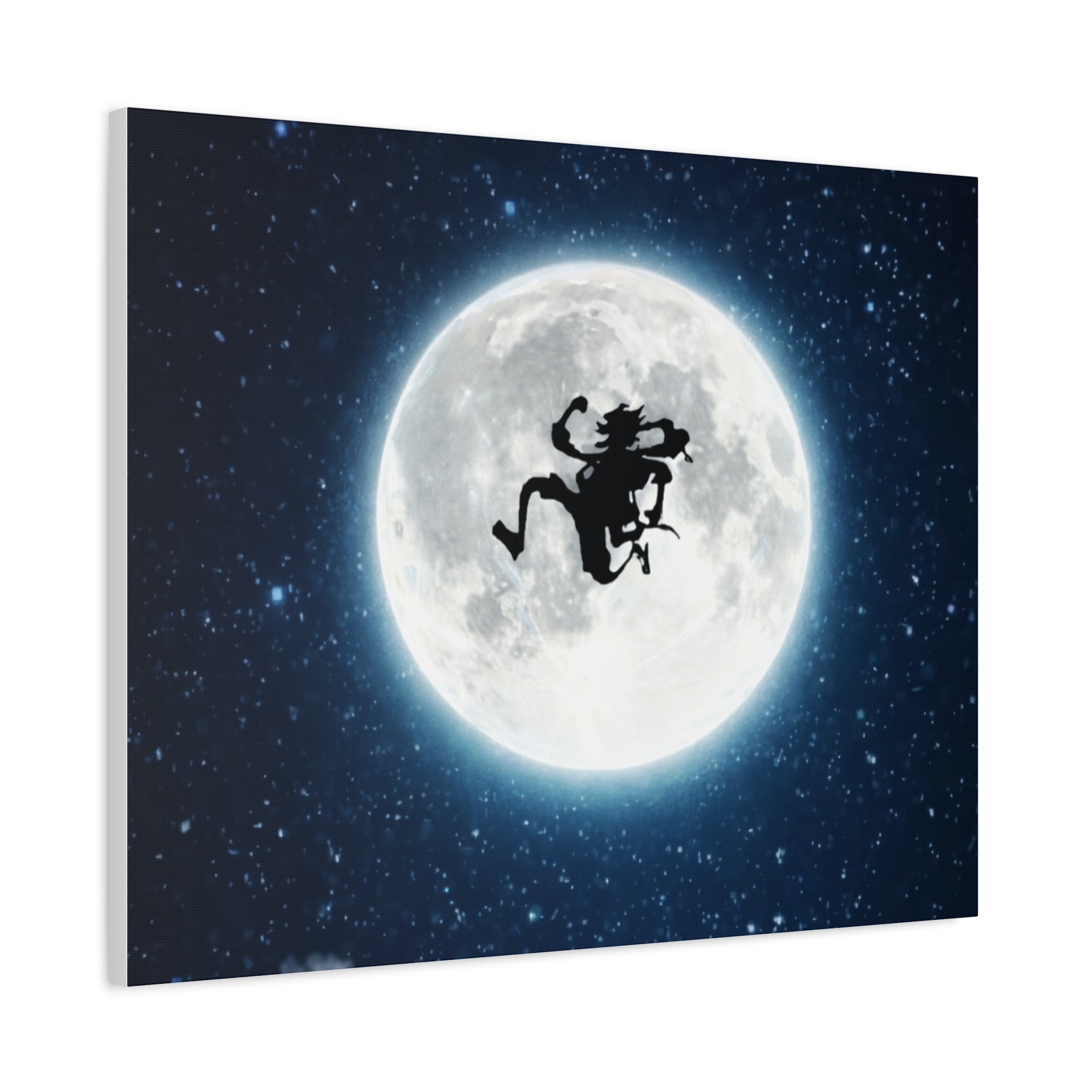 Witch Silhouette Moon Matte Canvas