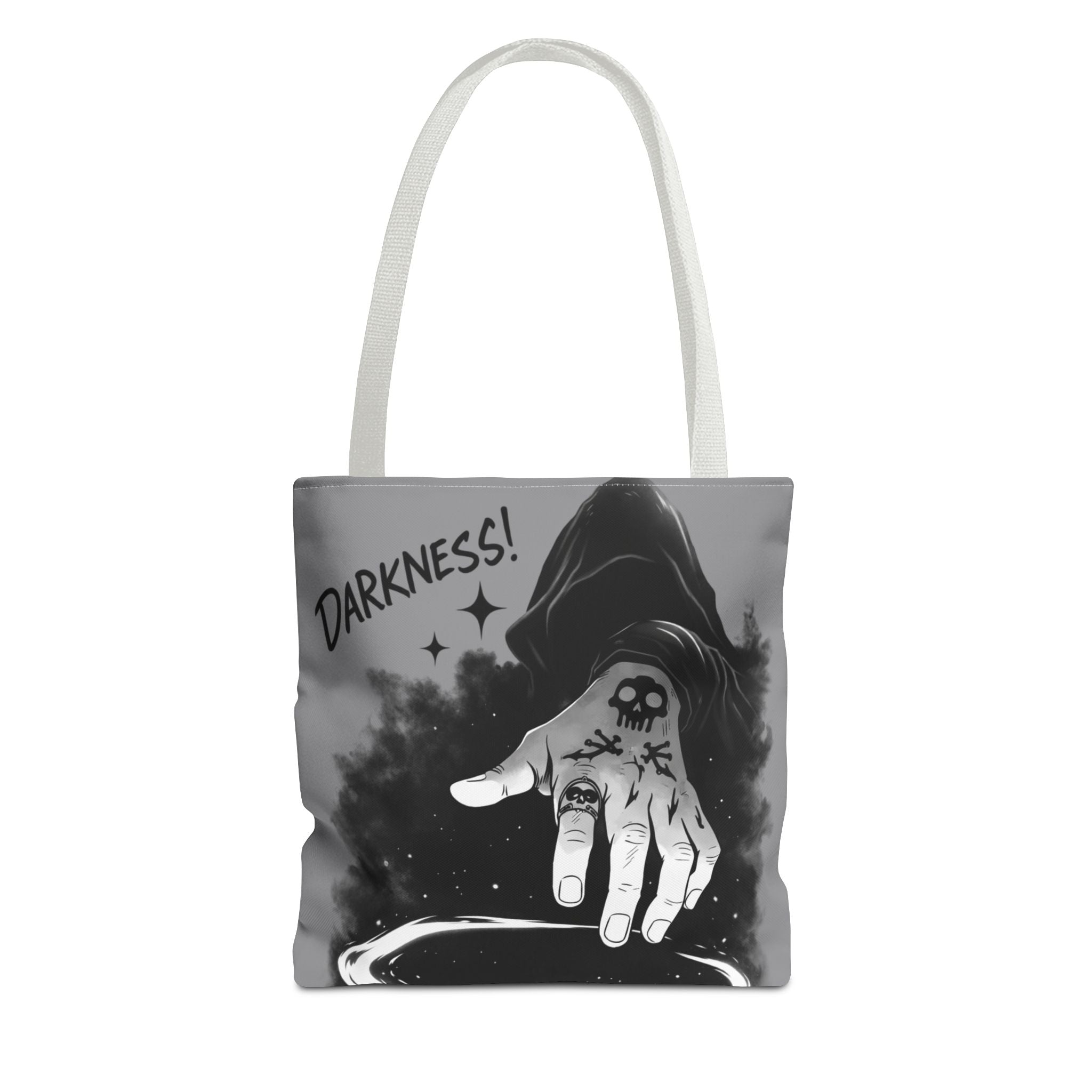Darkness Hand Illustration Tote Bag | Gothic Spellcaster Design