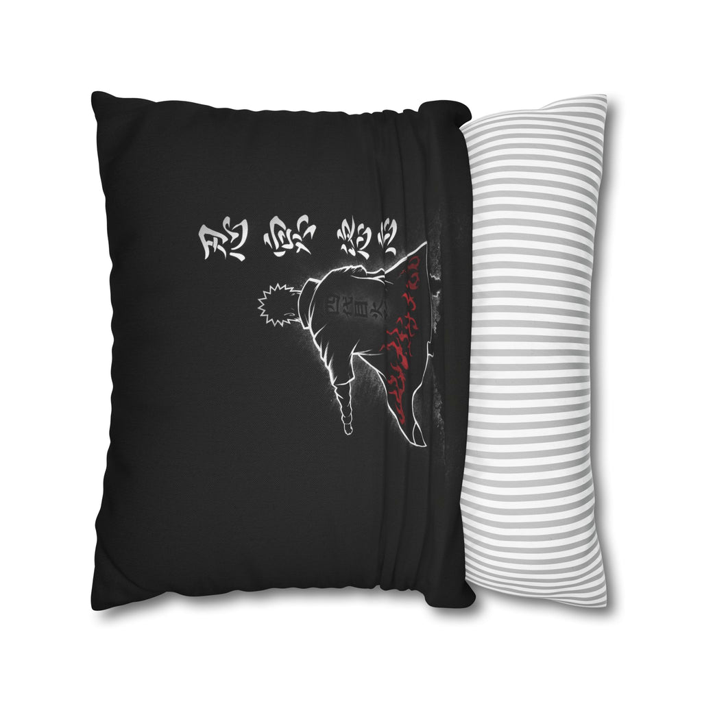 Akatsuki Cloak Ninja Silhouette Pillowcase | Square Polyester Pillowcase