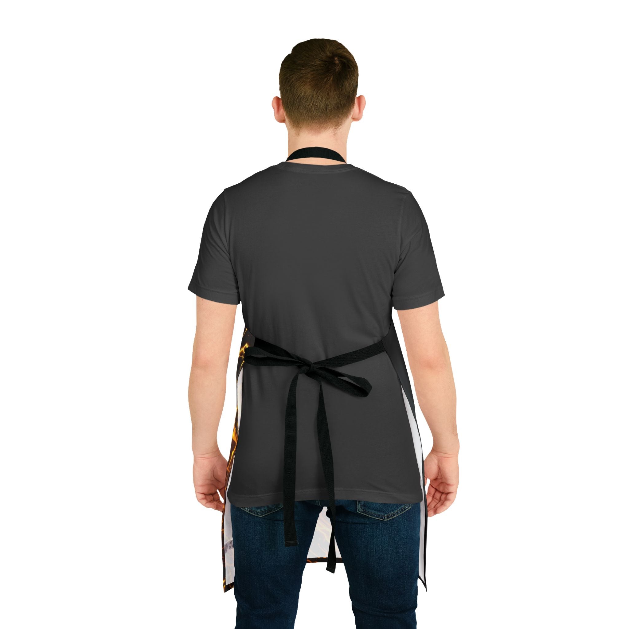 Flaming Samurai Apron | AOP Full-Print Kitchen Apron