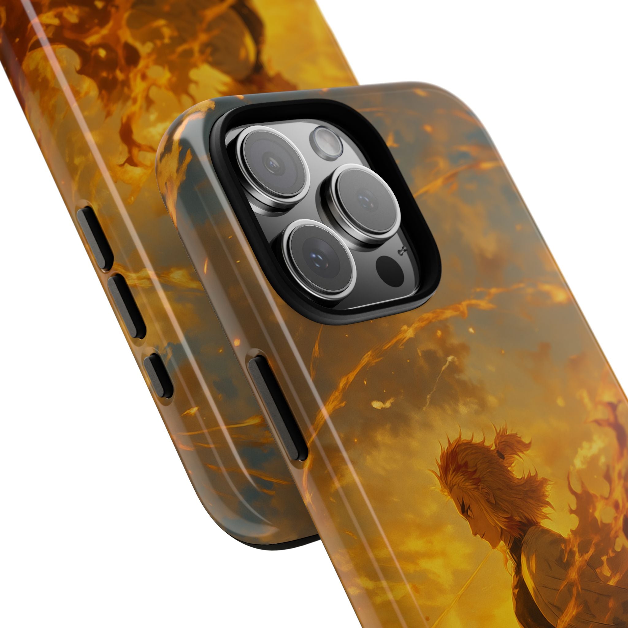 Flame Samurai Phone Case | Sunset Warrior iPhone Case