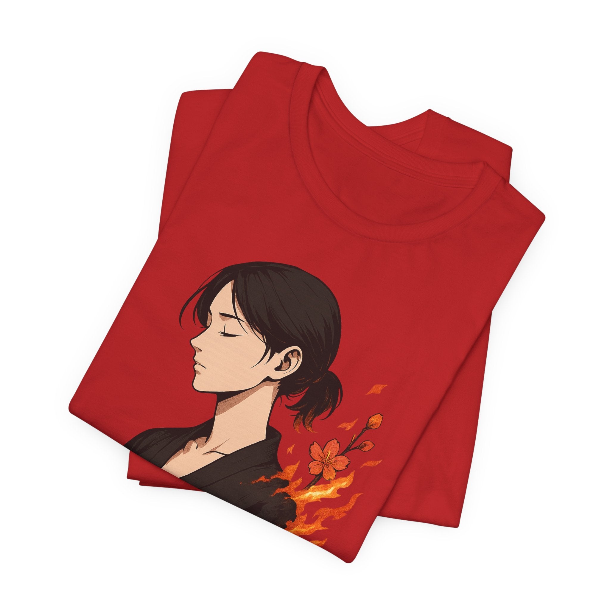 Elegant Anime-Inspired Unisex Tee, Casual Wear, Gift for Fans, Graphic Shirt, Summer Outfit, Birthday Present