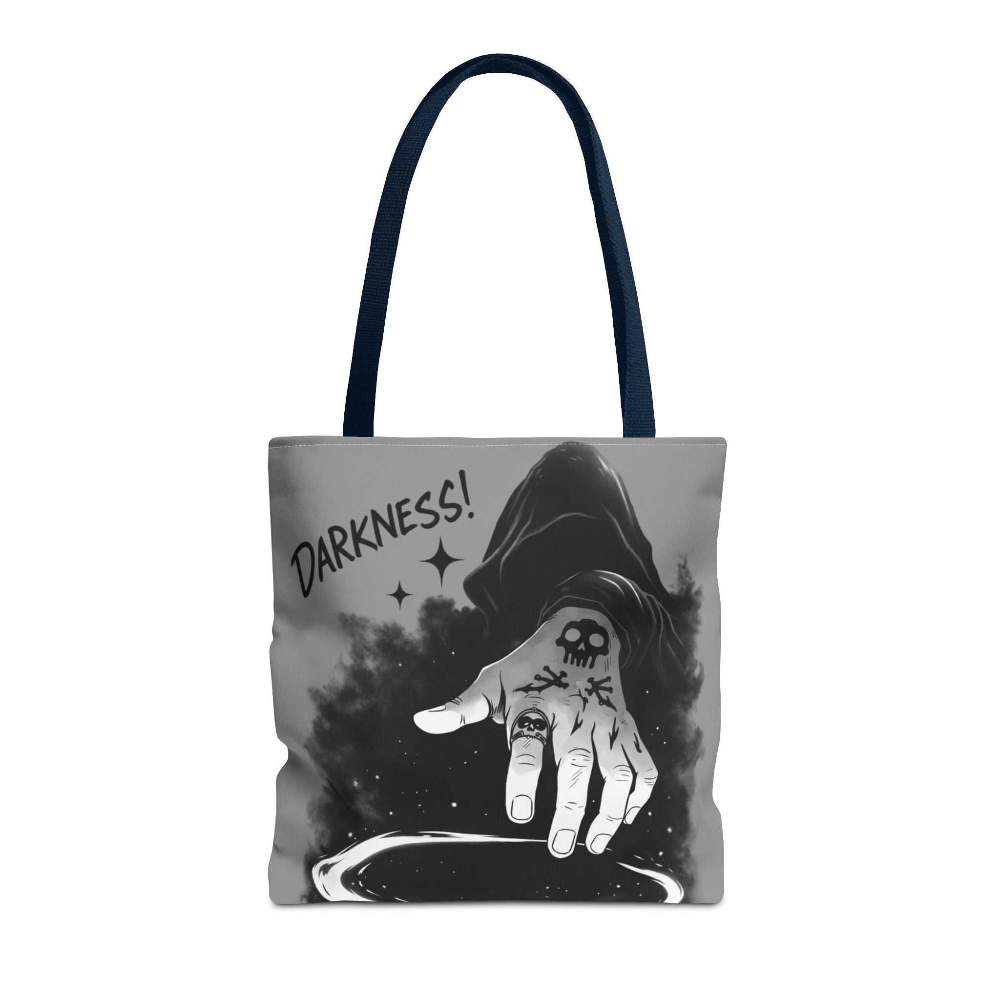 Darkness Hand Illustration Tote Bag | Gothic Spellcaster Design