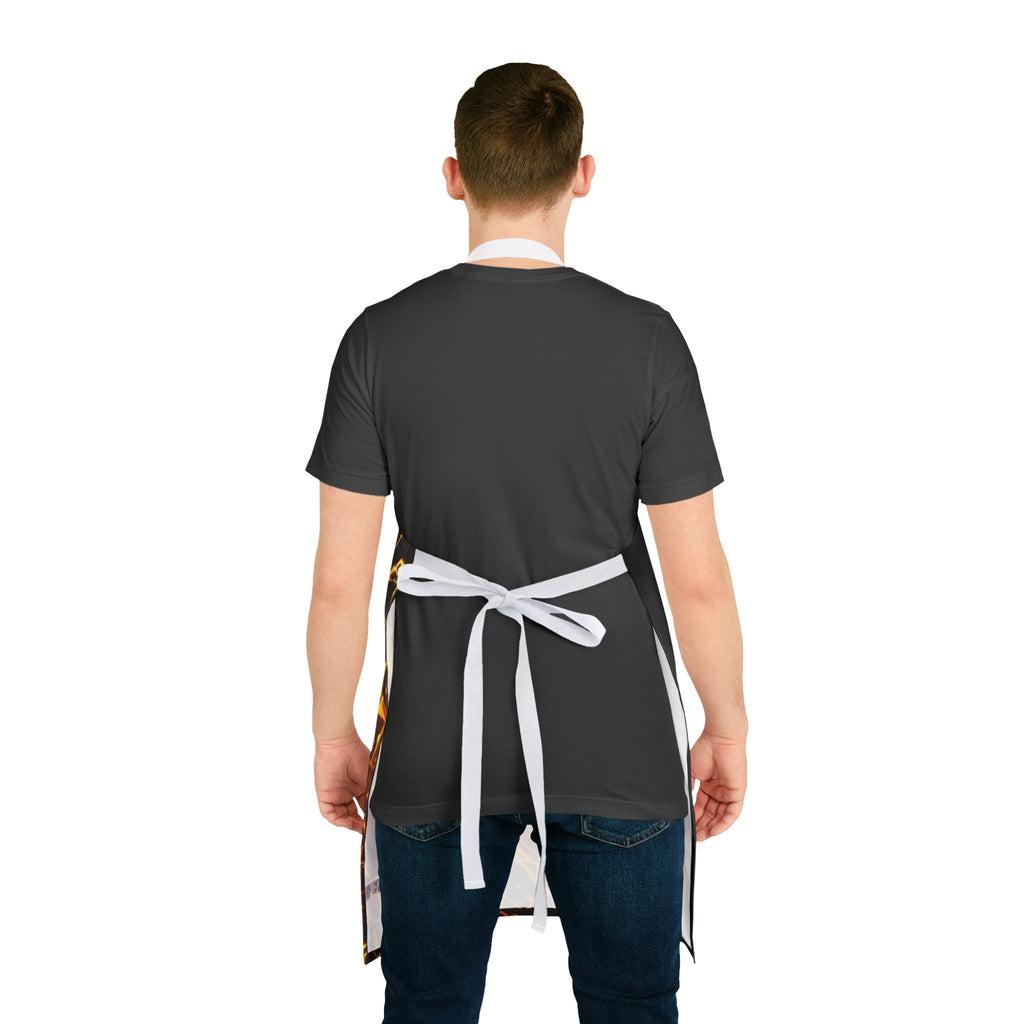 Flaming Samurai Apron | AOP Full-Print Kitchen Apron