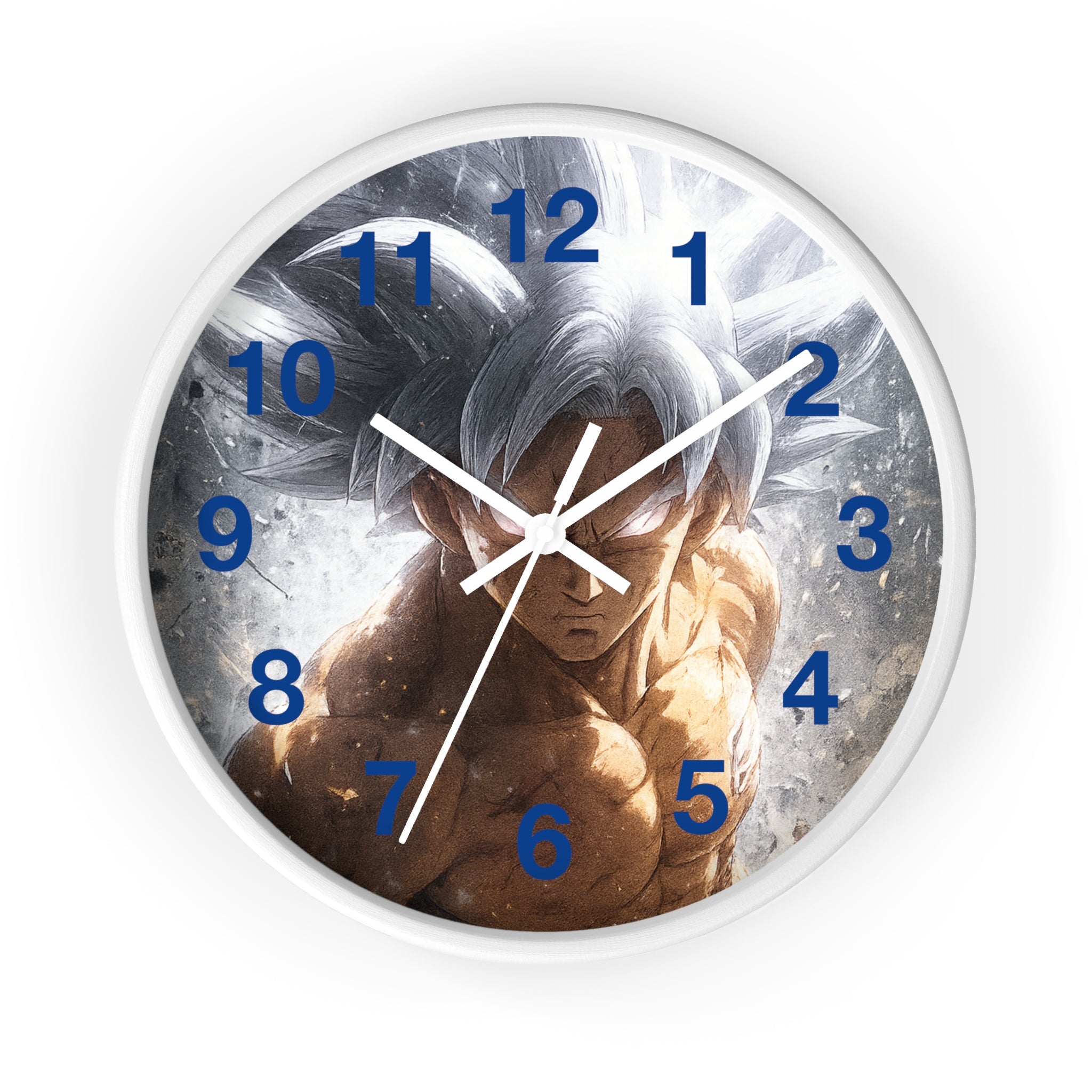 Ultra Instinct Anime Warrior Wall Clock | Illustrated Character Timepiece