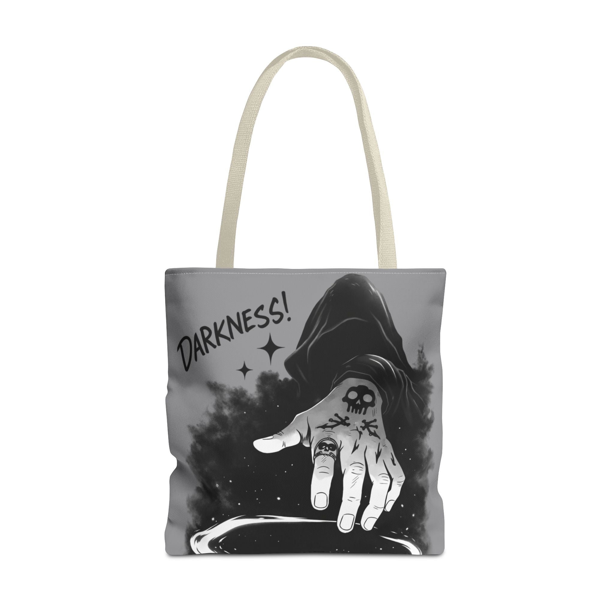 Darkness Hand Illustration Tote Bag | Gothic Spellcaster Design
