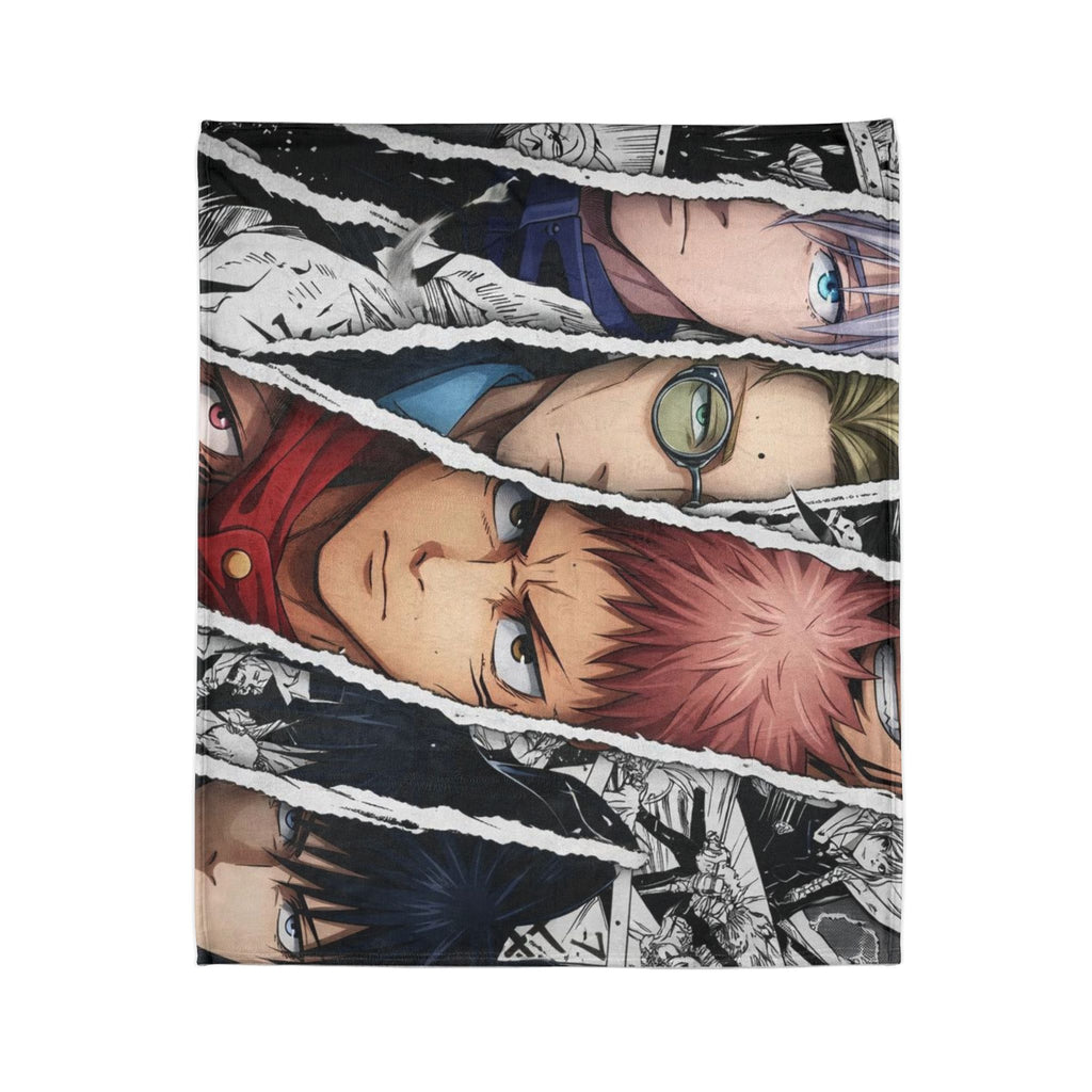 Anime Character Collage Blanket | Polyester Throw Blanket