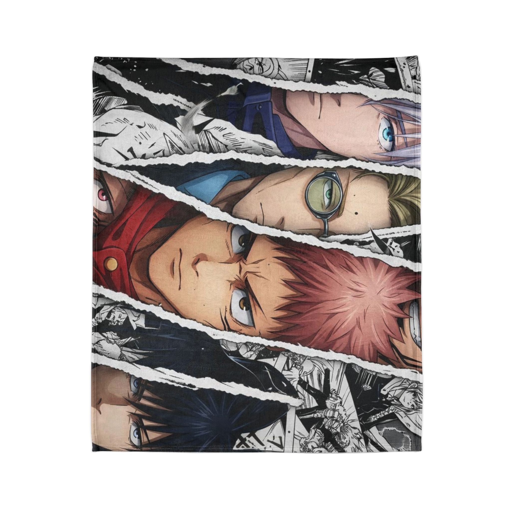 Anime Character Collage Blanket | Polyester Throw Blanket