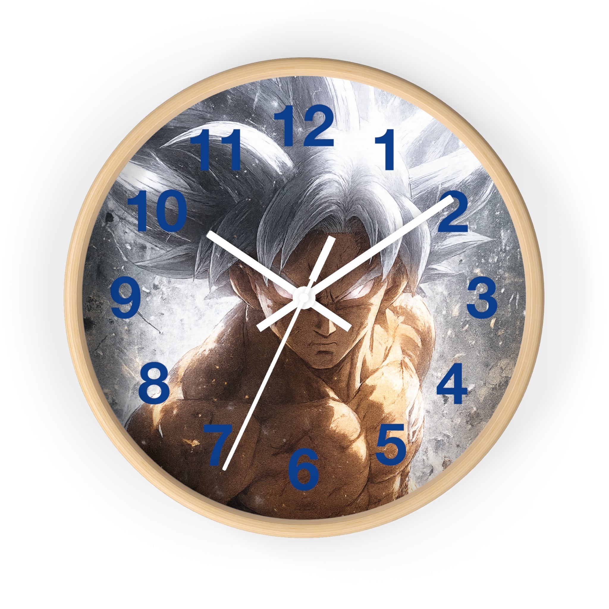 Ultra Instinct Anime Warrior Wall Clock | Illustrated Character Timepiece