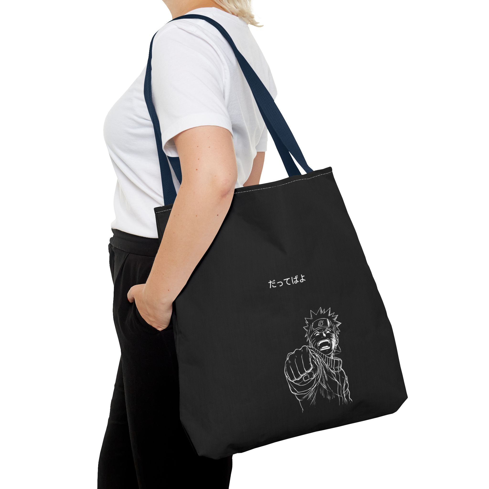 Manga Fist Character Tote Bag | Anime Graphic Tote