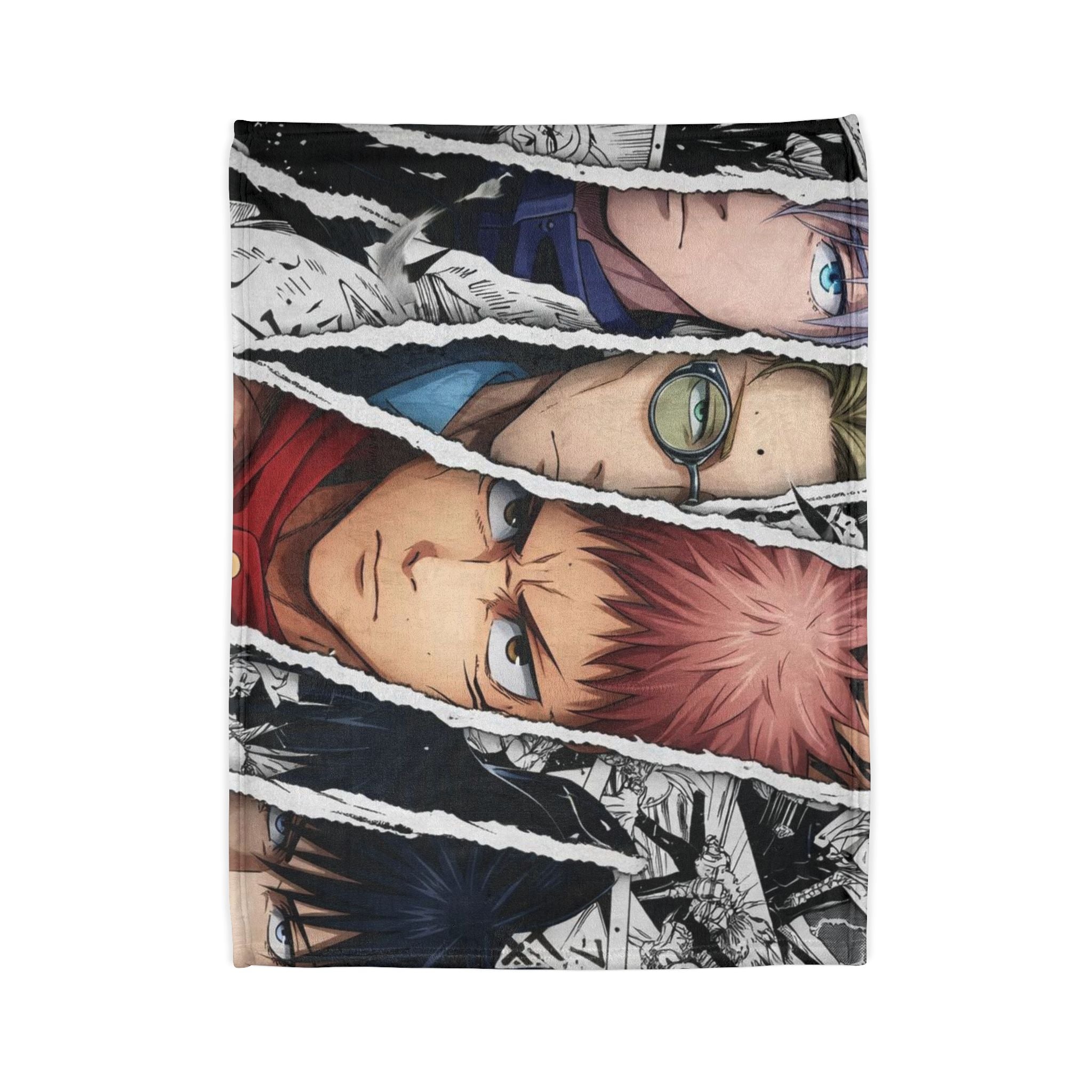 Anime Character Collage Blanket | Polyester Throw Blanket