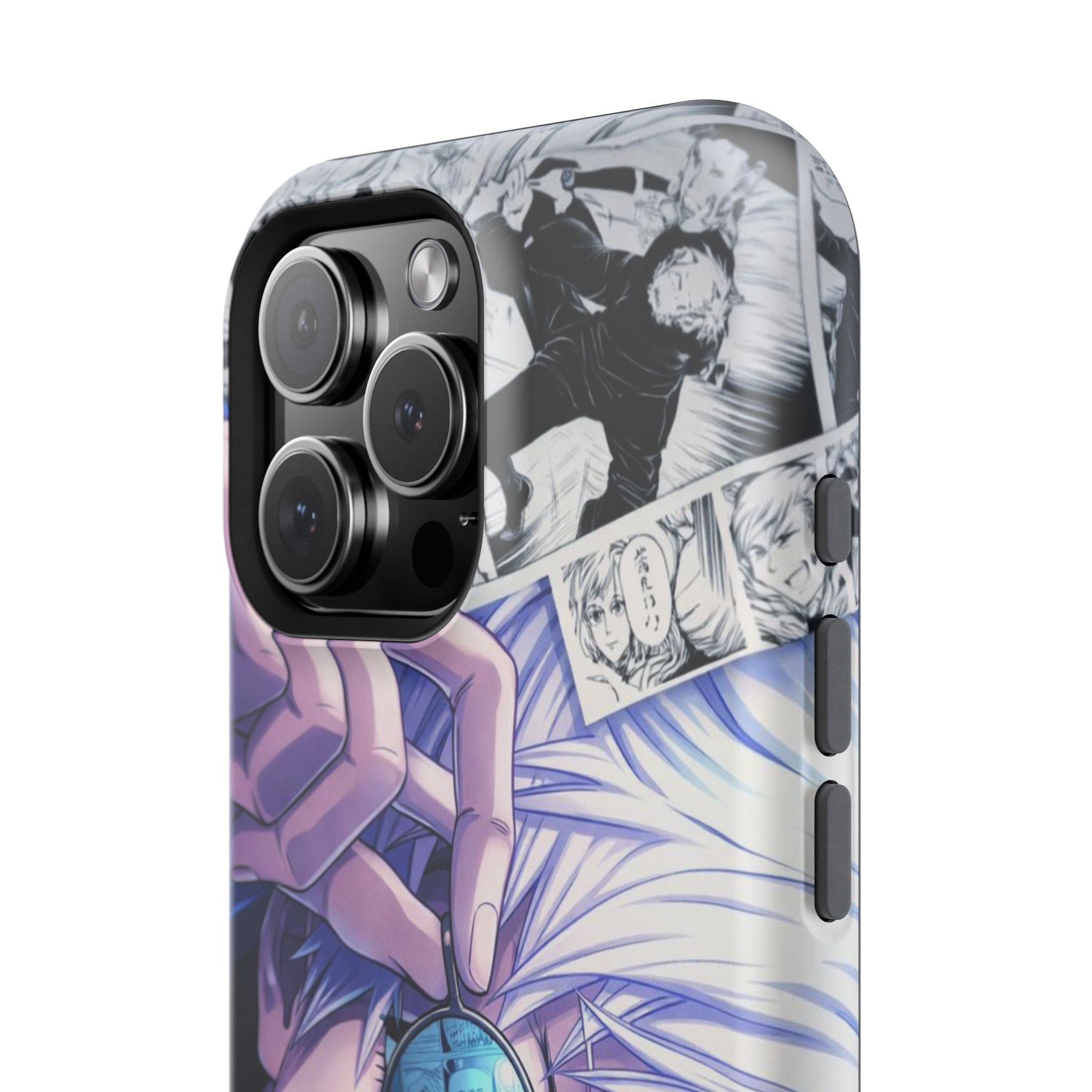 Anime Character Impact-Resistant Phone Case — Stylish Sunglasses Manga Design
