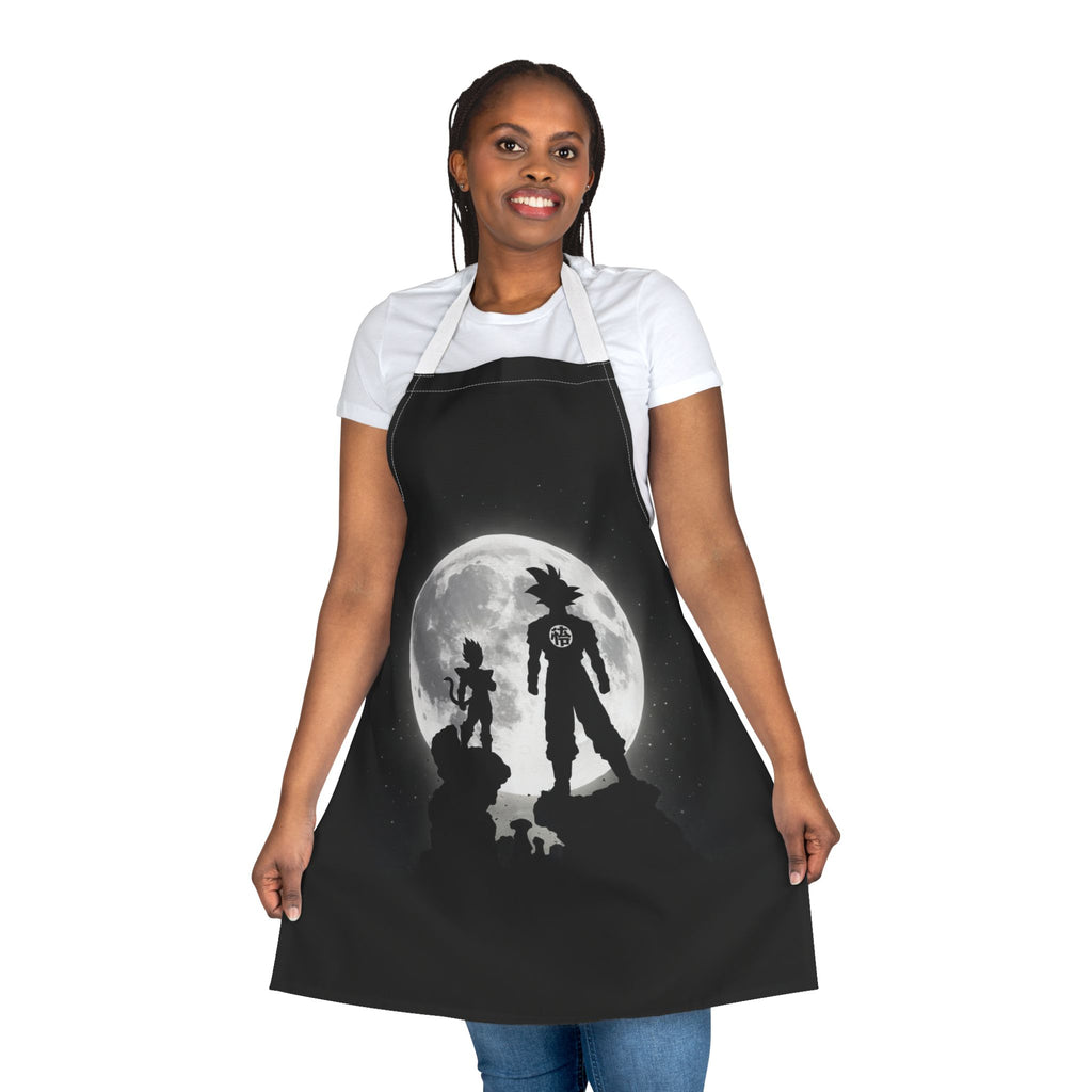 Silhouette Saiyan Moon Apron | Kitchen Apron