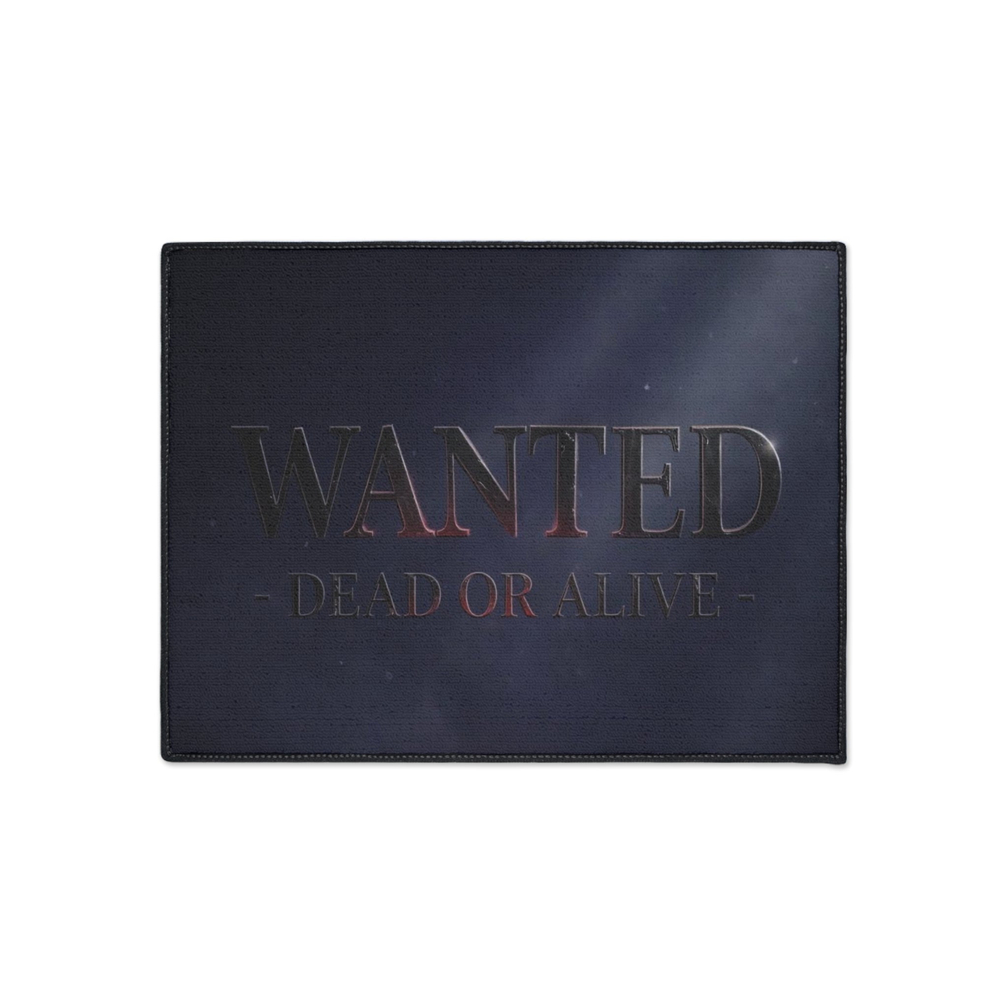 WANTED Dead or Alive Floor Mat | Vintage Western Poster, Dark Moody Entry Rug