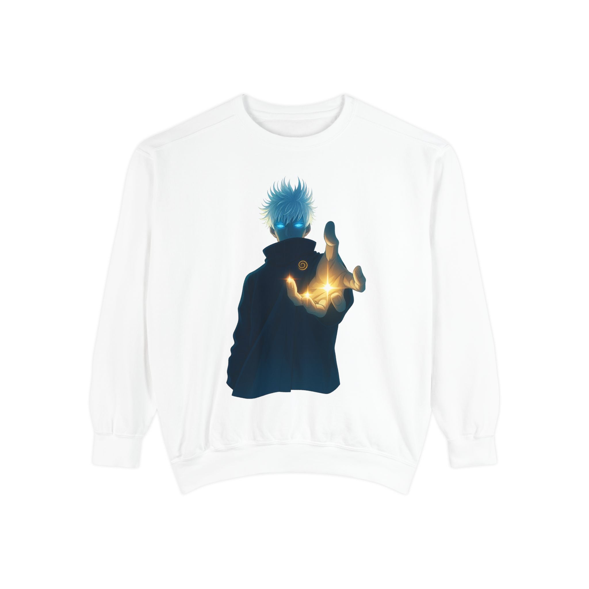 Mystical Sweatshirt for Anime Lovers, Cozy Unisex Garment, Gift for Fans, Trendy Fashion Hoodie, Unique Graphic Sweater