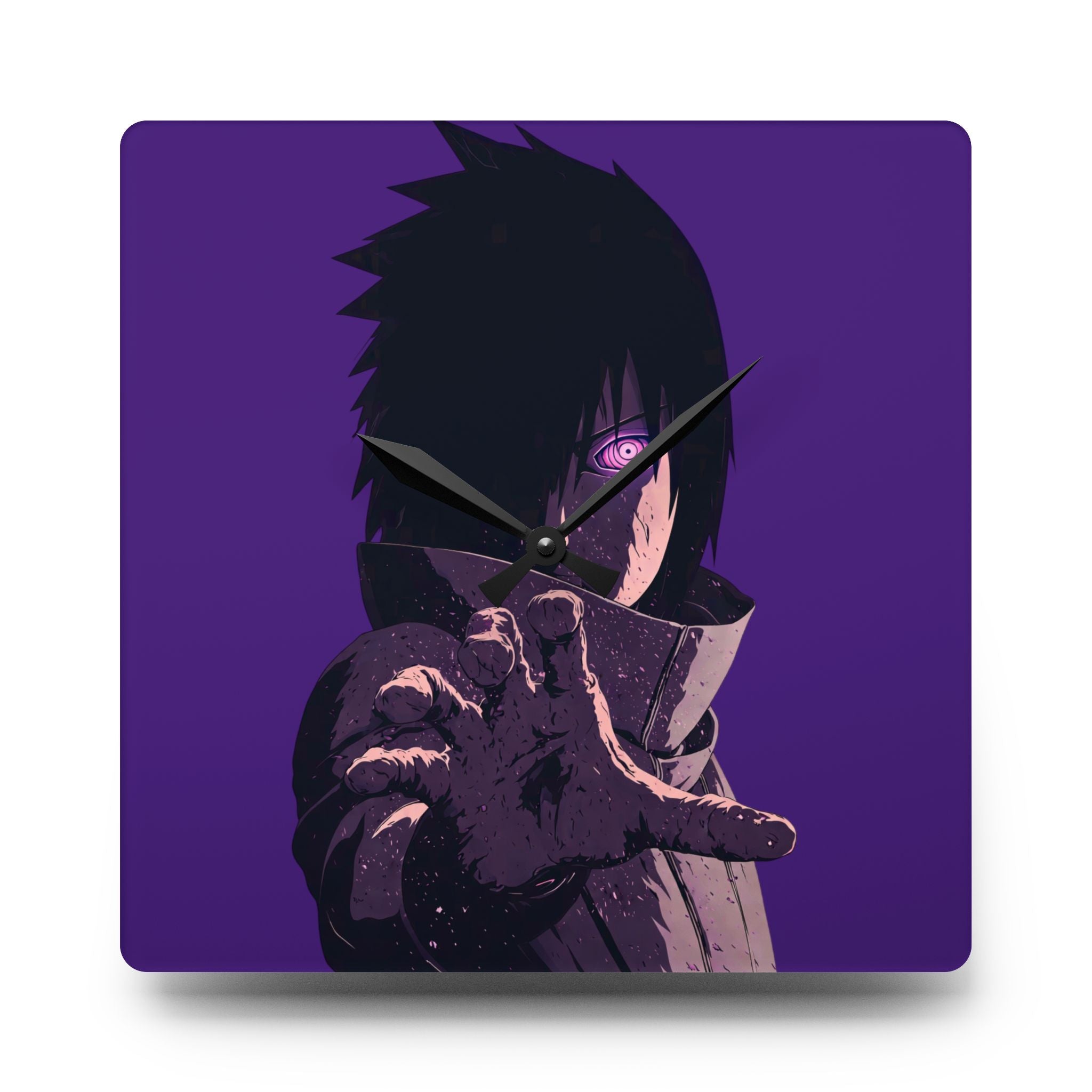 Boy Ninja Acrylic Wall Clock — Anime Ninja Room Decor