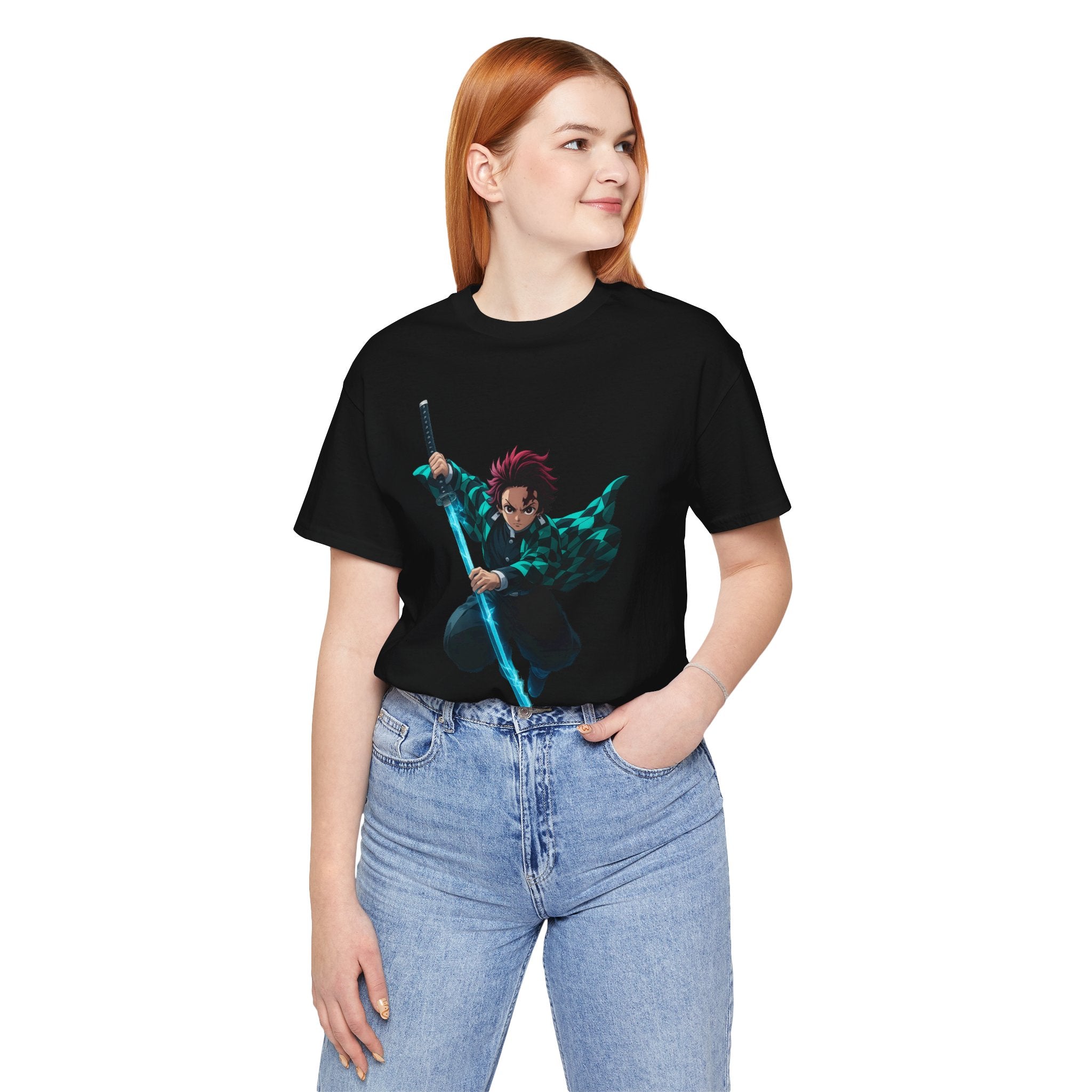 Anime-Inspired Graphic Tee, Unisex Jersey Short Sleeve Tee, Casual Wear, Gift for Fans, Manga Merchandise, Comfortable Style
