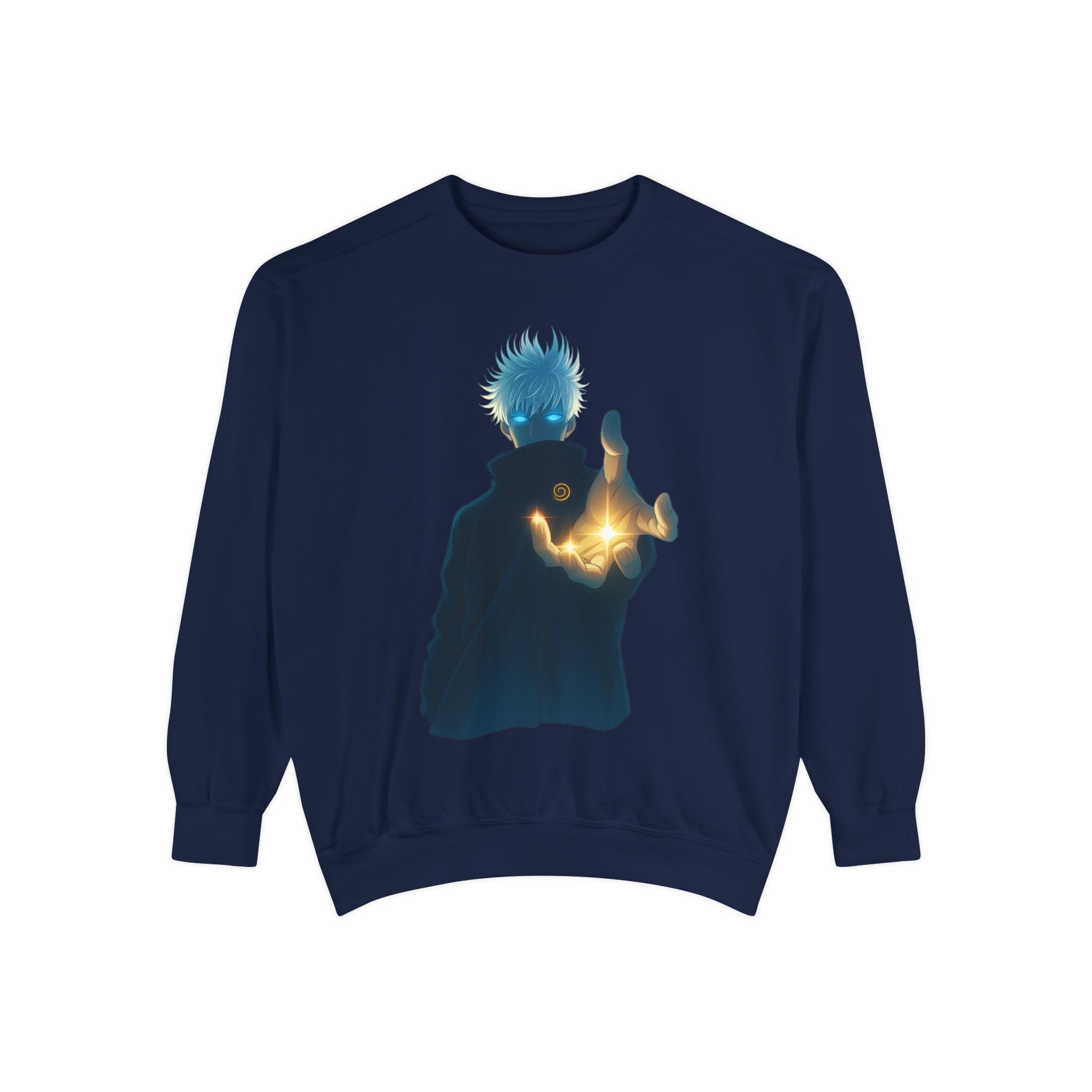 Mystical Sweatshirt for Anime Lovers, Cozy Unisex Garment, Gift for Fans, Trendy Fashion Hoodie, Unique Graphic Sweater