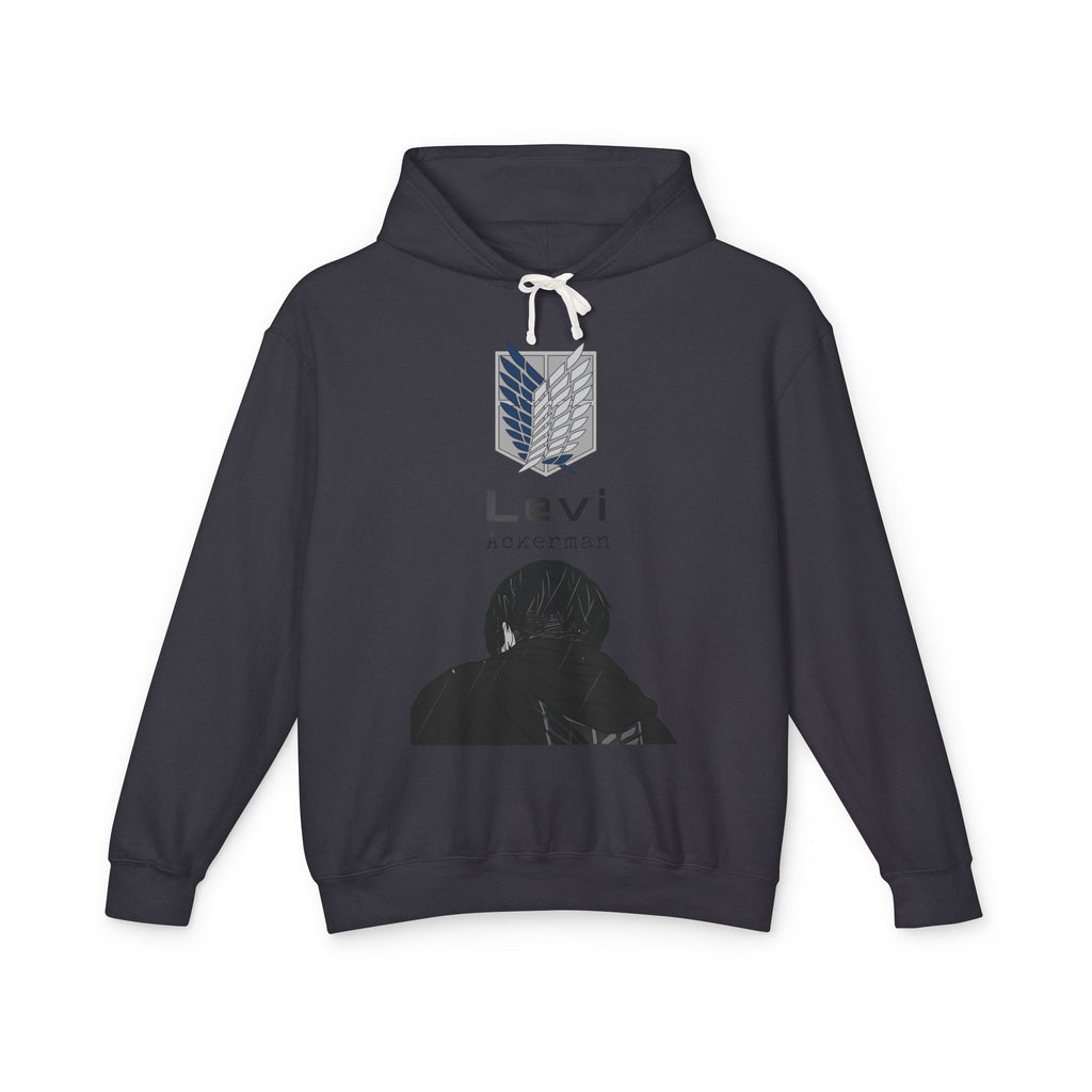 Levi Ackermann silhouette Hoodie | Scout Regiment emblem, anime sweatshirt