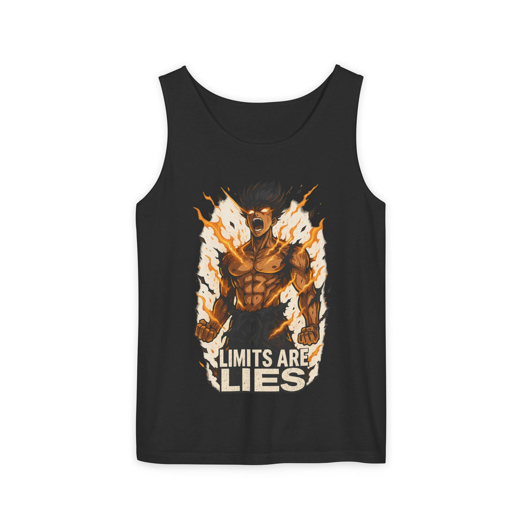 Unisex Motivational Graphic Tank Top - Limits Are Lies, Fitness Apparel, Workout Shirt, Gymwear, Summer Fashion