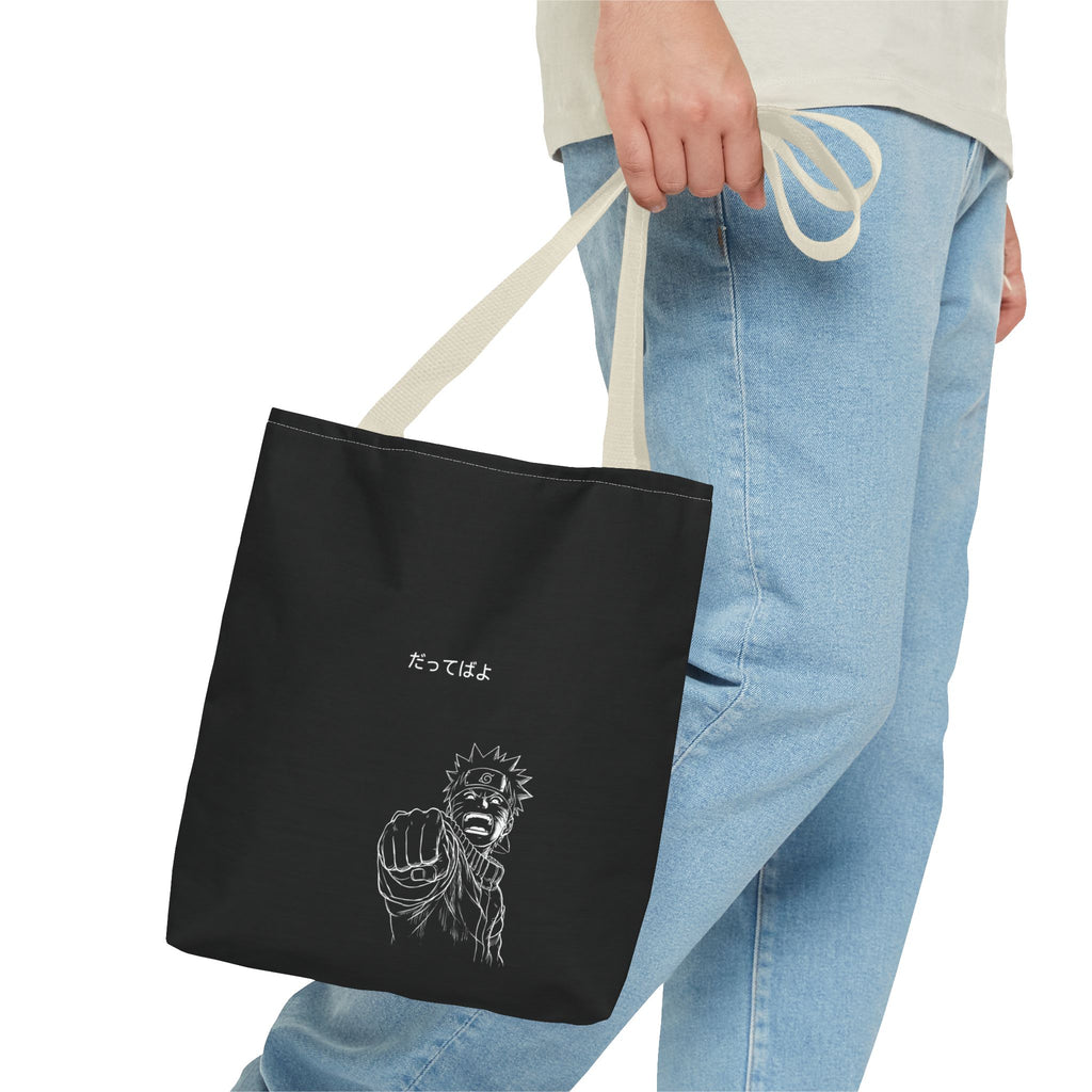 Manga Fist Character Tote Bag | Anime Graphic Tote