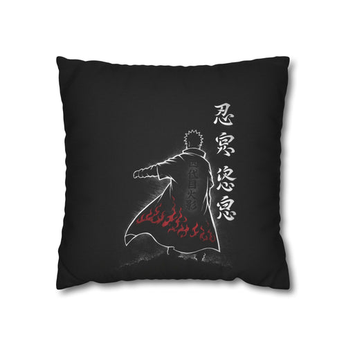 Akatsuki Cloak Ninja Silhouette Pillowcase | Square Polyester Pillowcase