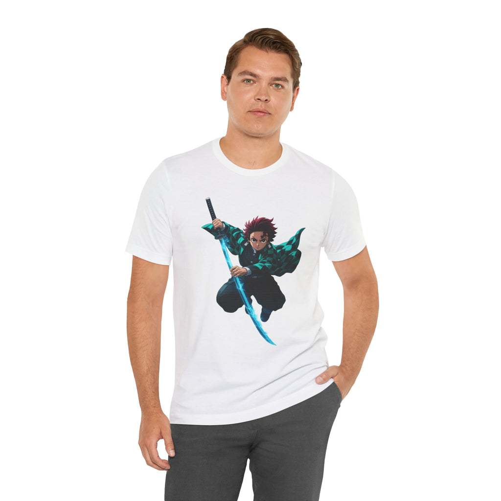 Anime-Inspired Graphic Tee, Unisex Jersey Short Sleeve Tee, Casual Wear, Gift for Fans, Manga Merchandise, Comfortable Style