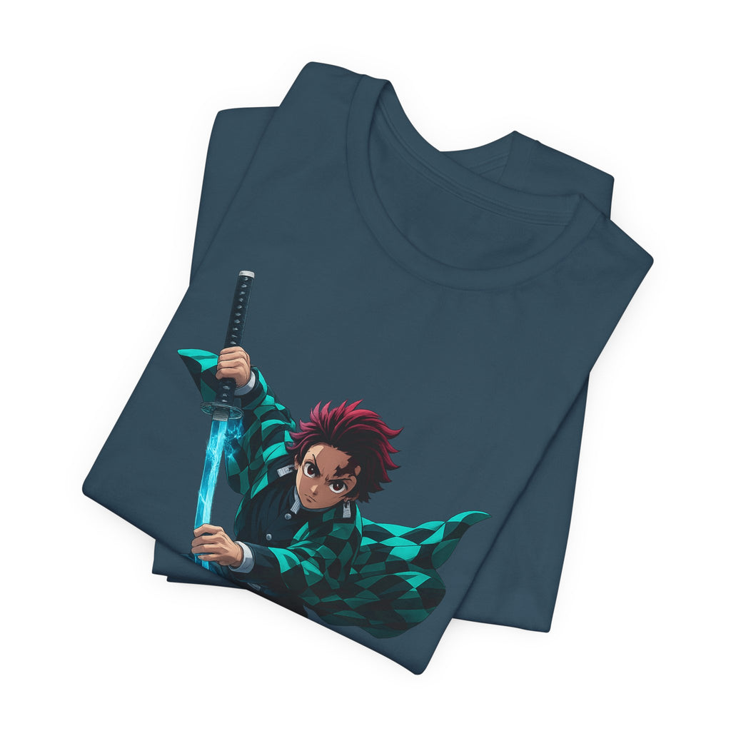 Anime-Inspired Graphic Tee, Unisex Jersey Short Sleeve Tee, Casual Wear, Gift for Fans, Manga Merchandise, Comfortable Style