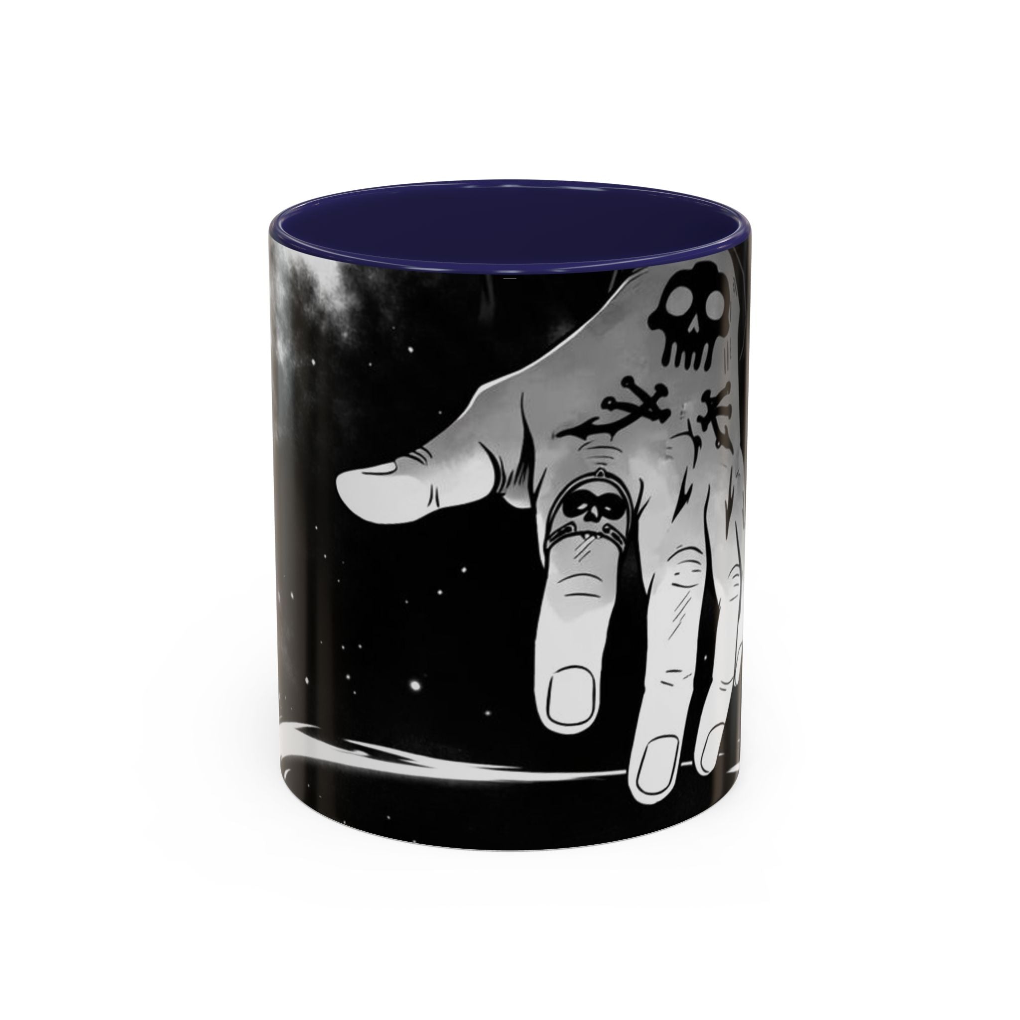 Skull Tattoo Hand Mug | Accent Coffee Mug 11oz 15oz