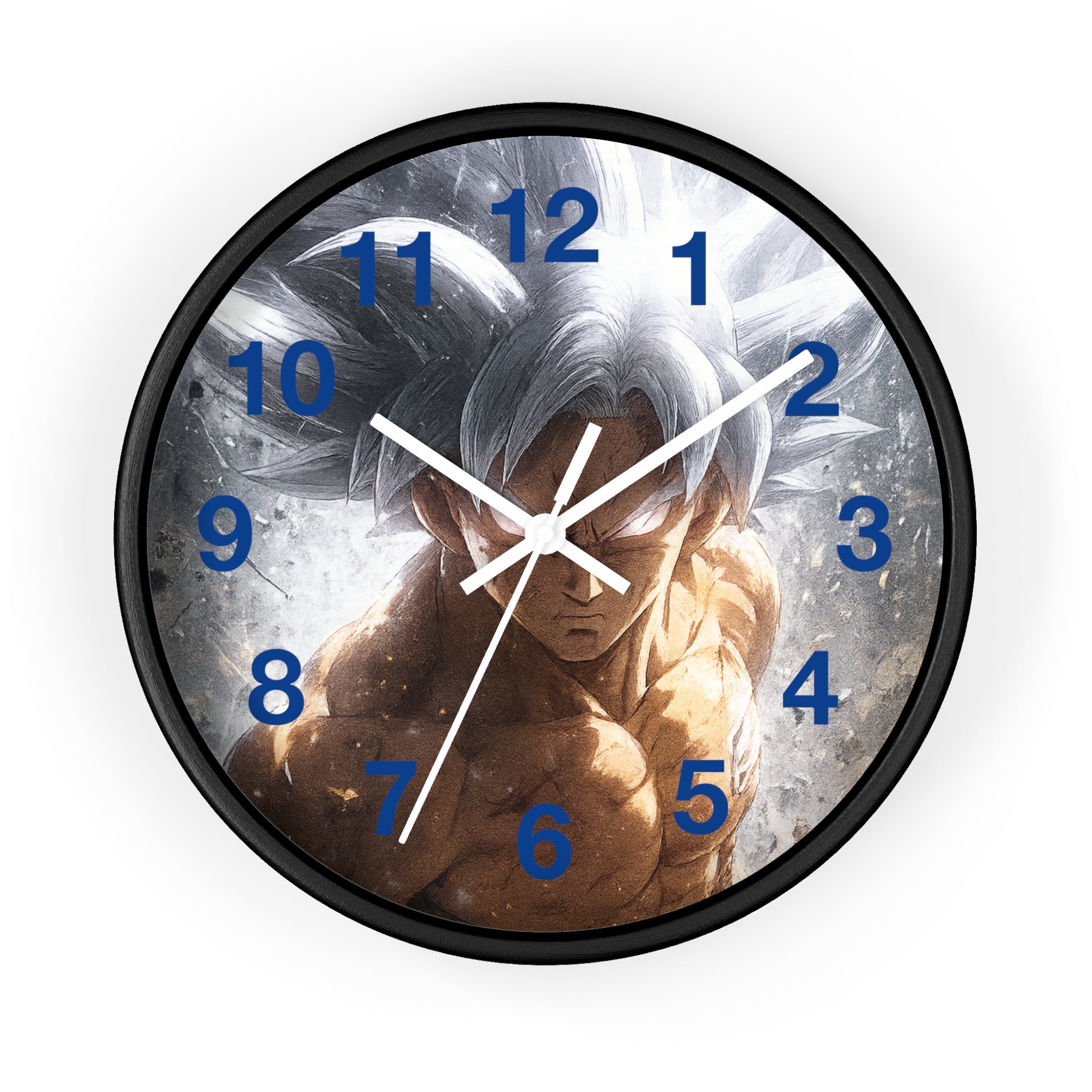 Ultra Instinct Anime Warrior Wall Clock | Illustrated Character Timepiece