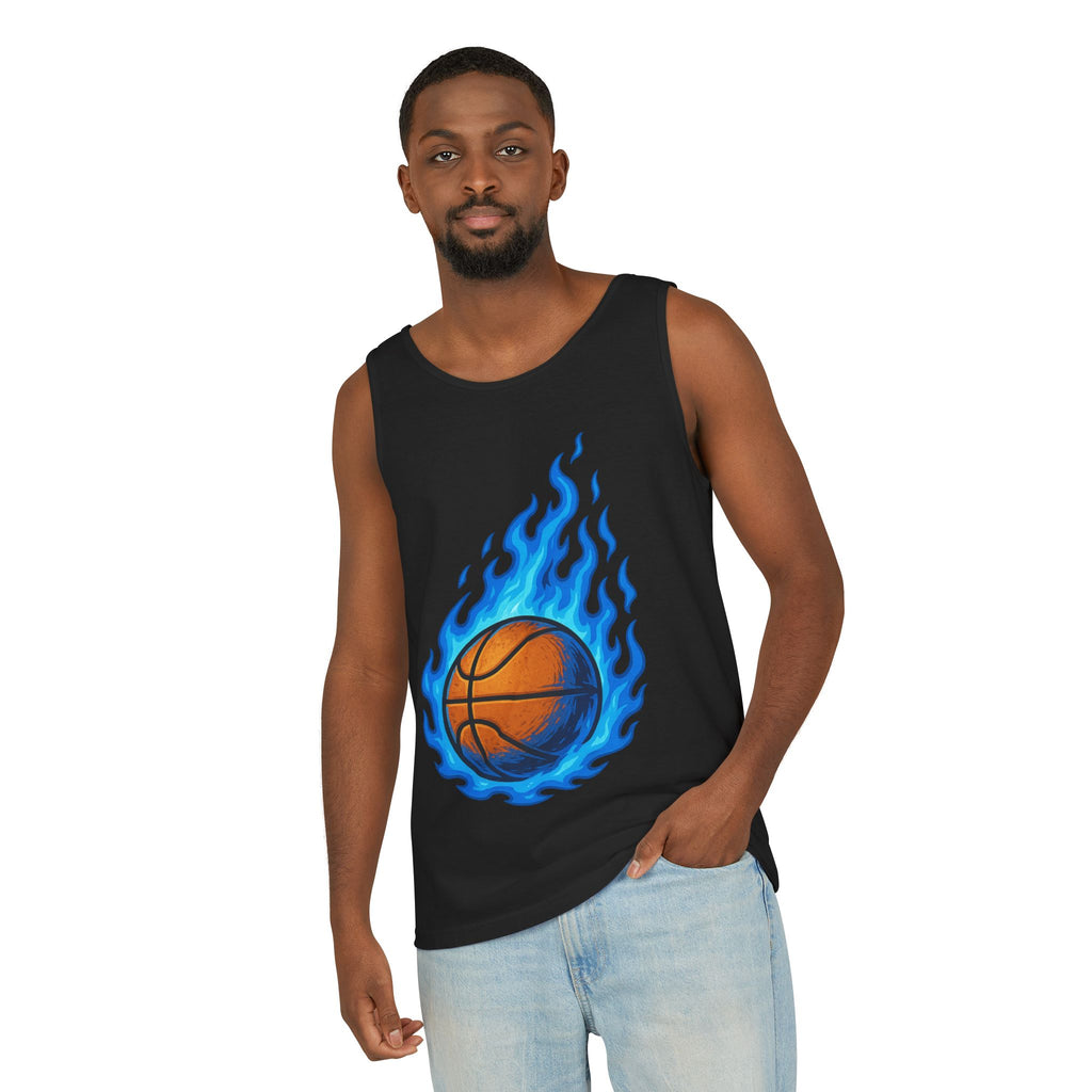 Basketball Blaze Tank Top - Perfect for Sports, Workout, Gift for Athletes, Summer Style, Workout Gear, METEOR Inspired