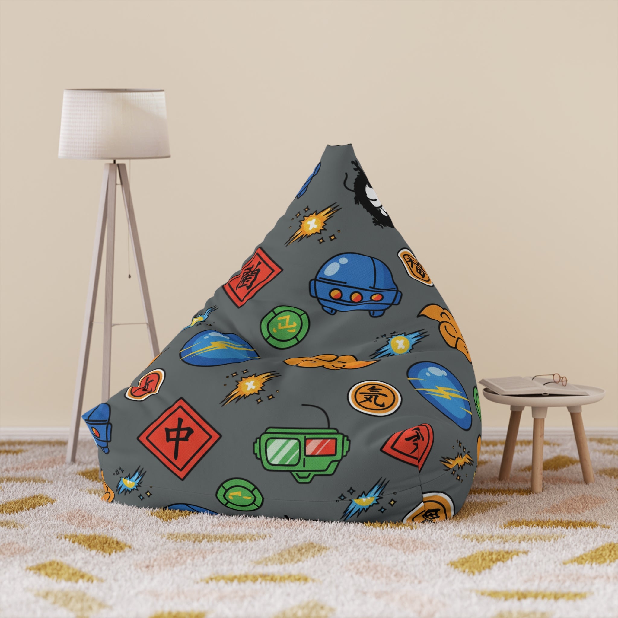 Space Adventure Bean Bag Cover — Kids’ Gaming & Sci‑Fi Pattern