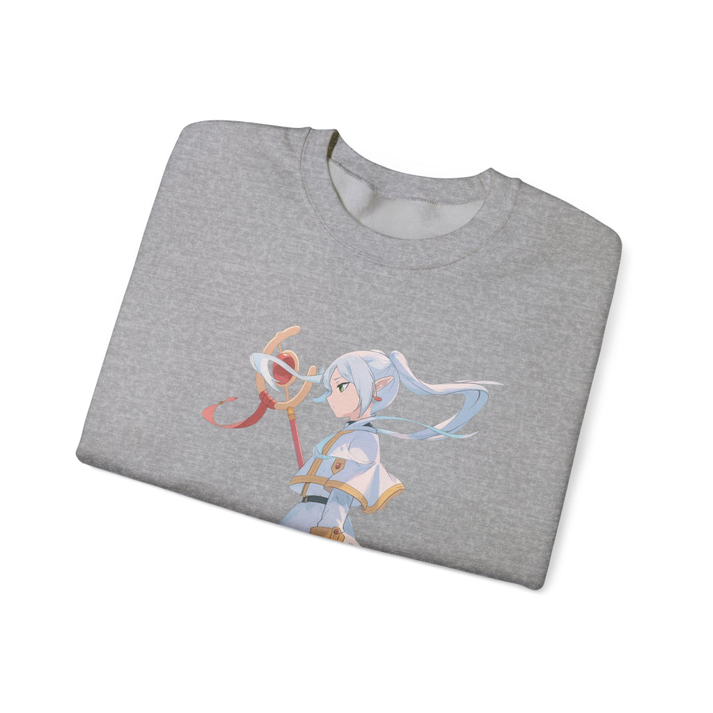 Chibi Anime Girl Illustration Sweatshirt | Pastel Magic Ribbon